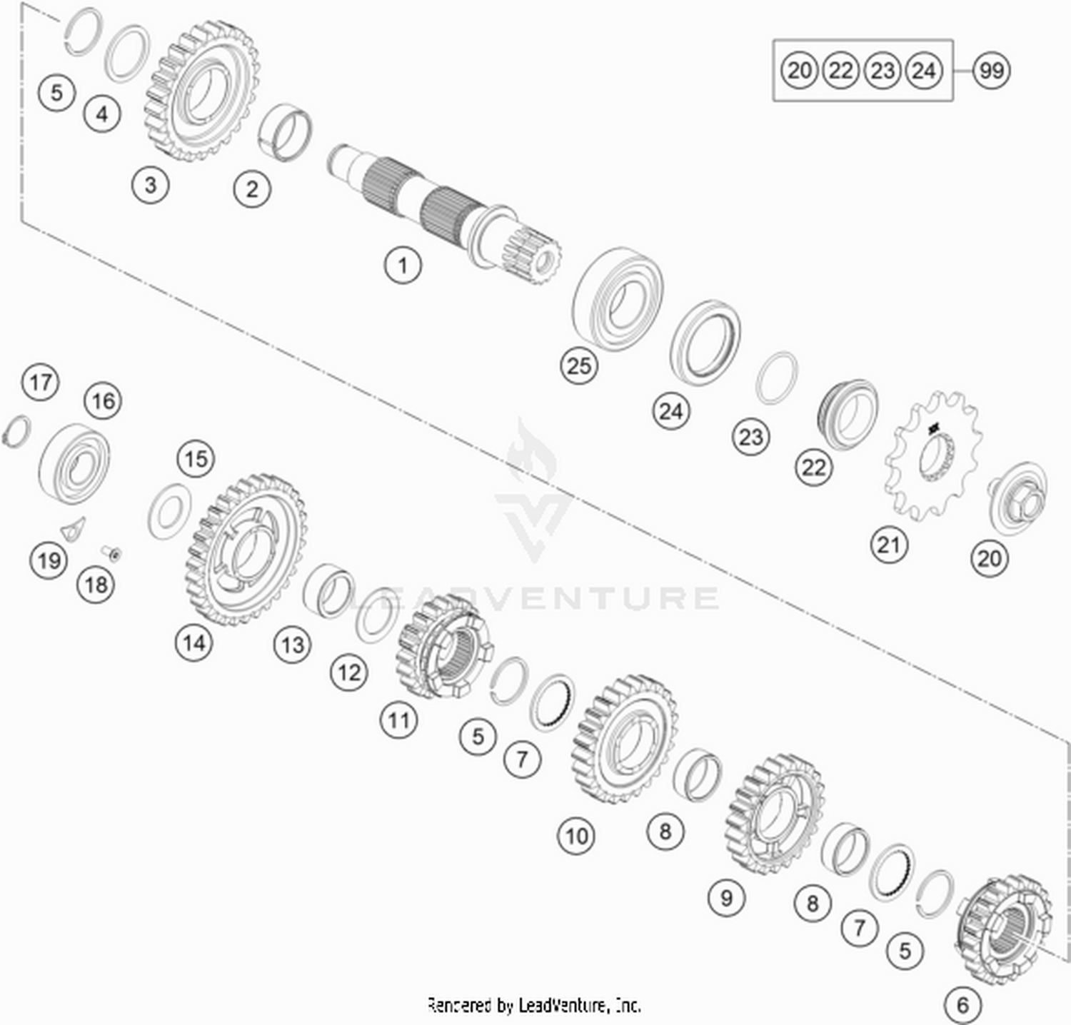 33 TRANSMISSION II - COUNTERSHAFT