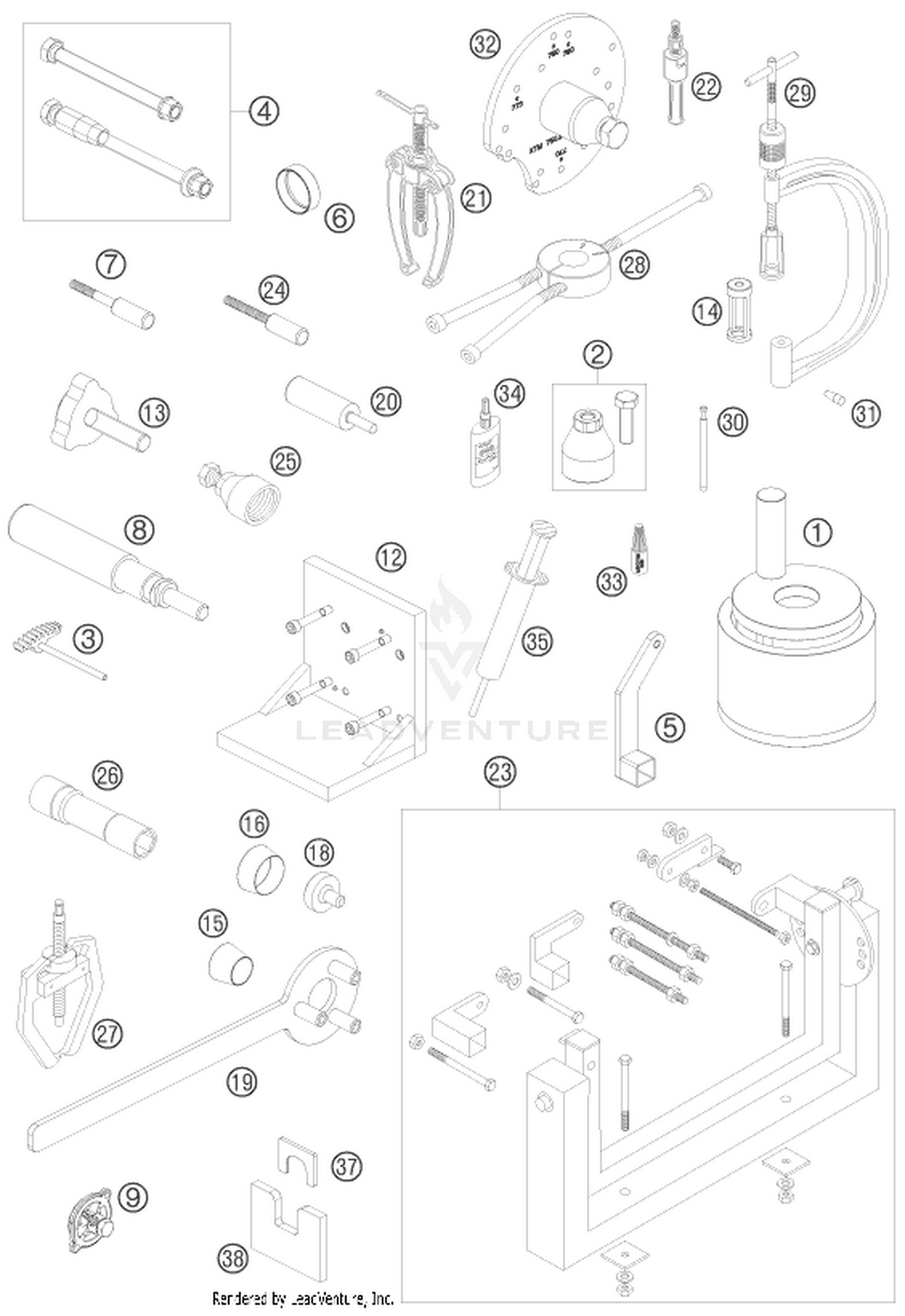 29 Special tools (engine)
