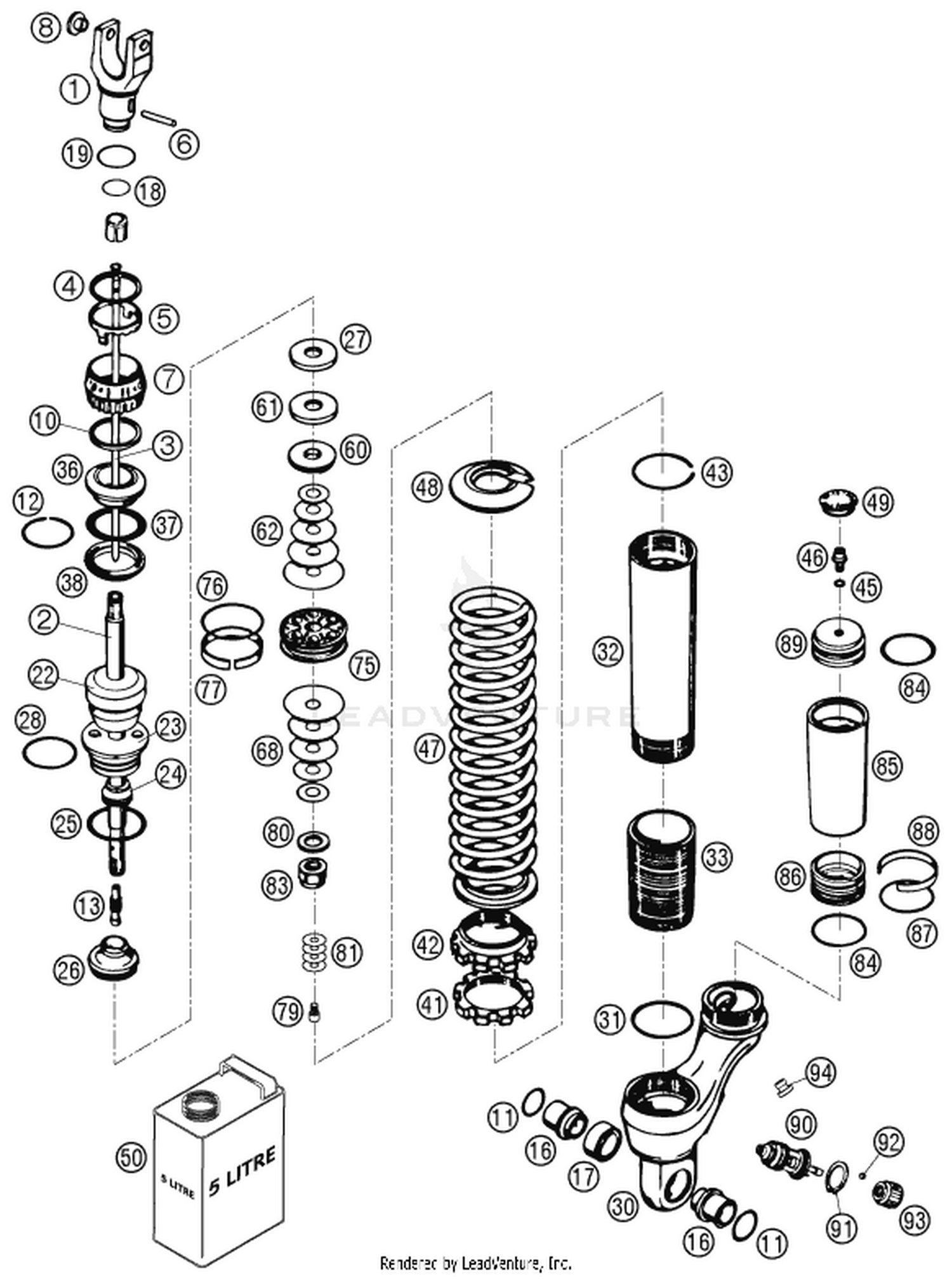 04 SHOCK ABSORBER DISASSEMBLED