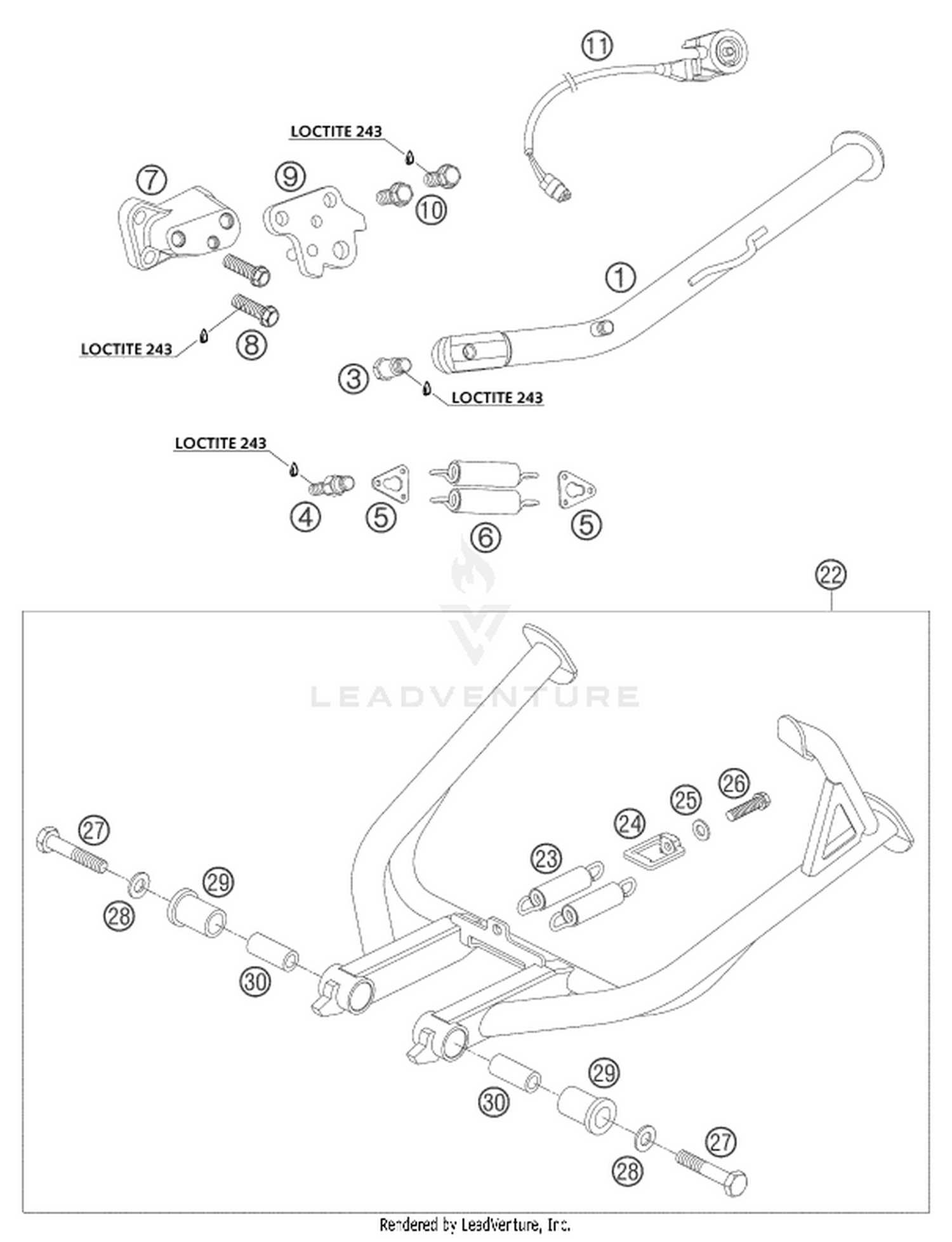 03 SIDE / CENTER STAND