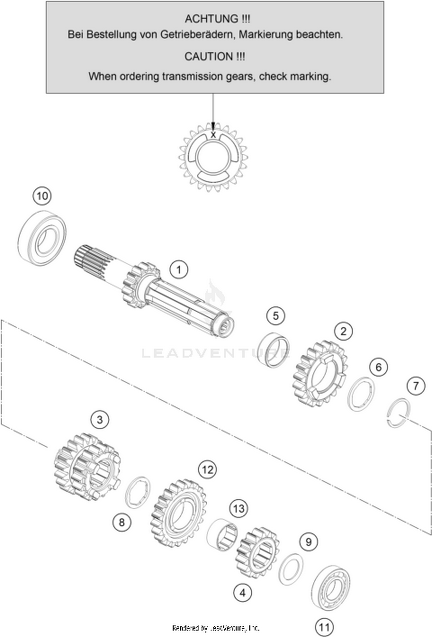 33 TRANSMISSION I - MAIN SHAFT