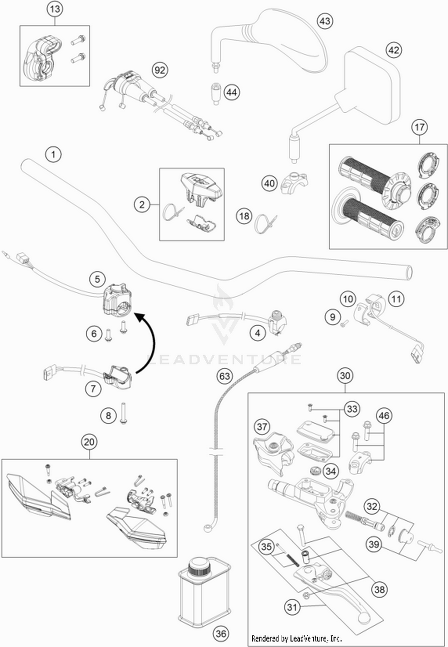 02 HANDLEBAR, CONTROLS