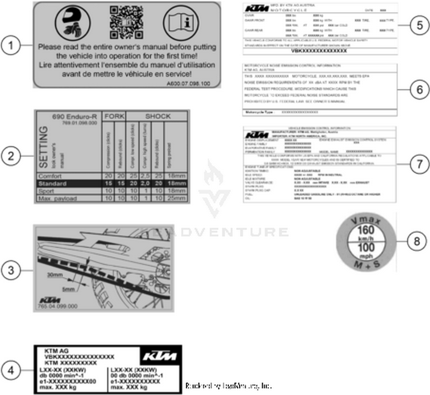 80 TECHNIC INFORMATION STICKER