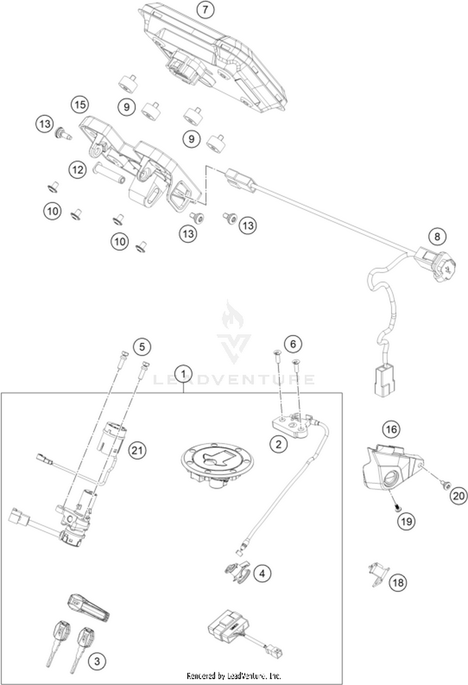 14 INSTRUMENTS / LOCK SYSTEM