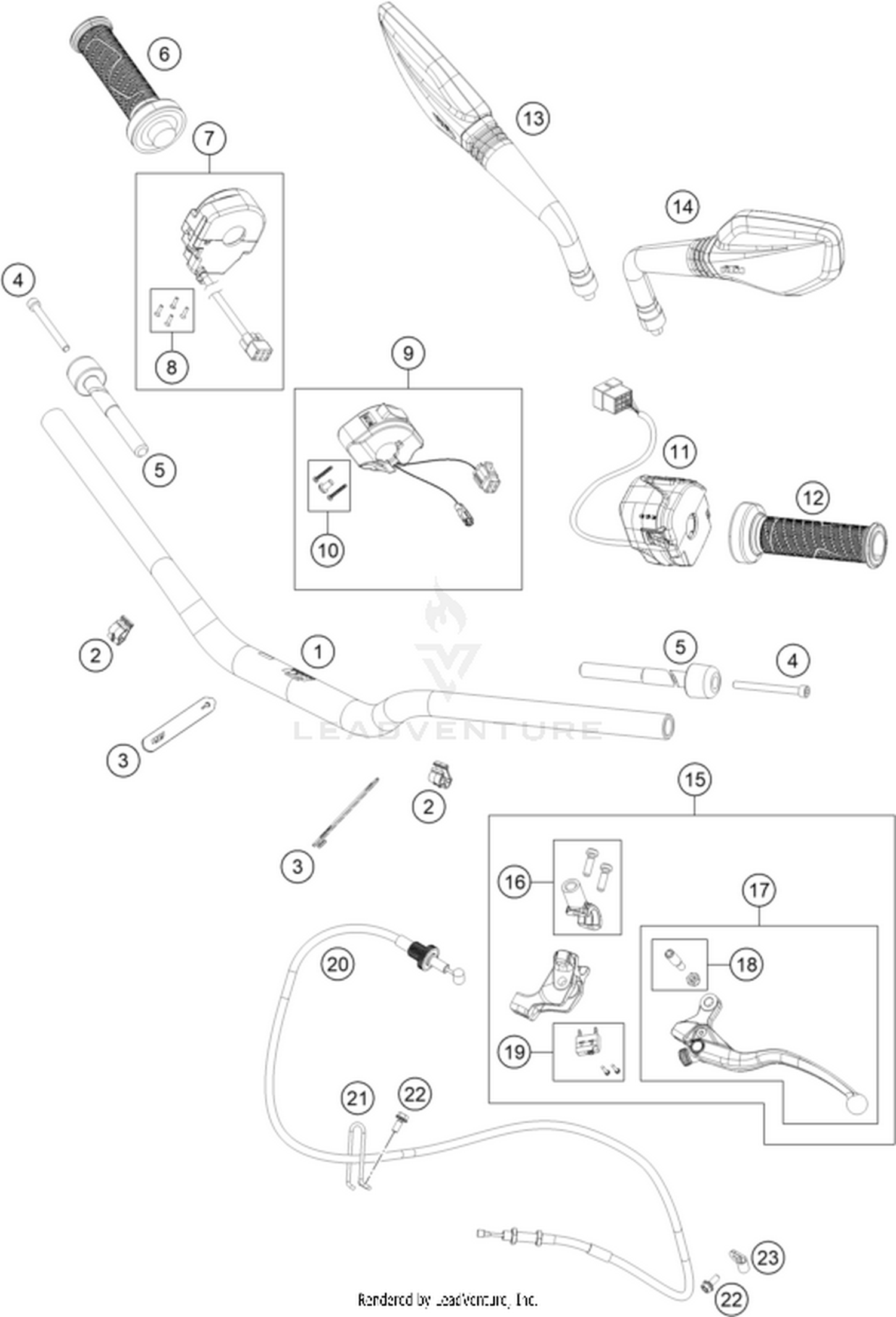 02 HANDLEBAR, CONTROLS