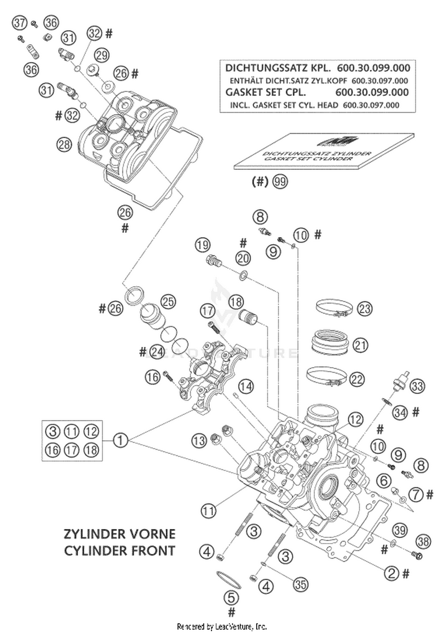 36 CYLINDER HEAD FRONT