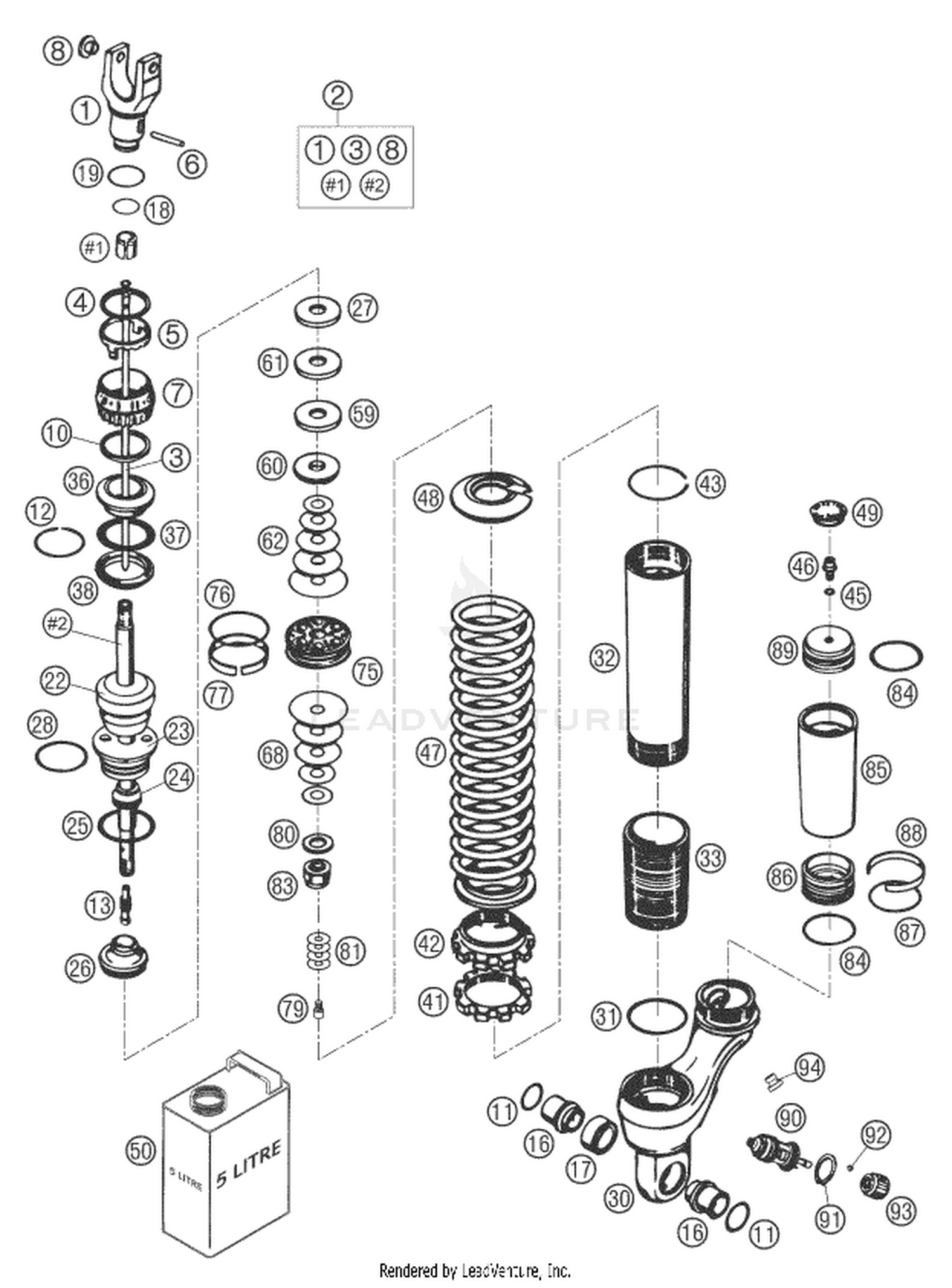 04 SHOCK ABSORBER DISASSEMBLED