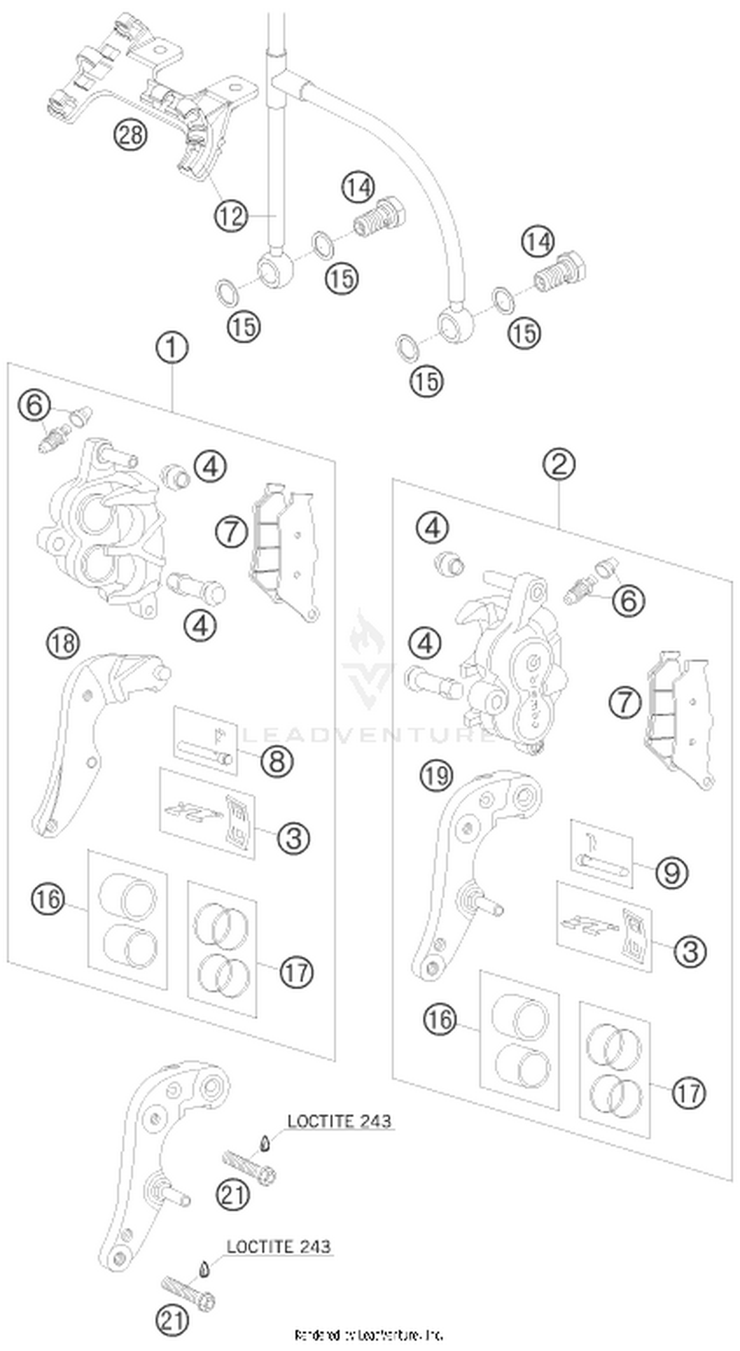 13 FRONT BRAKE CALIPER
