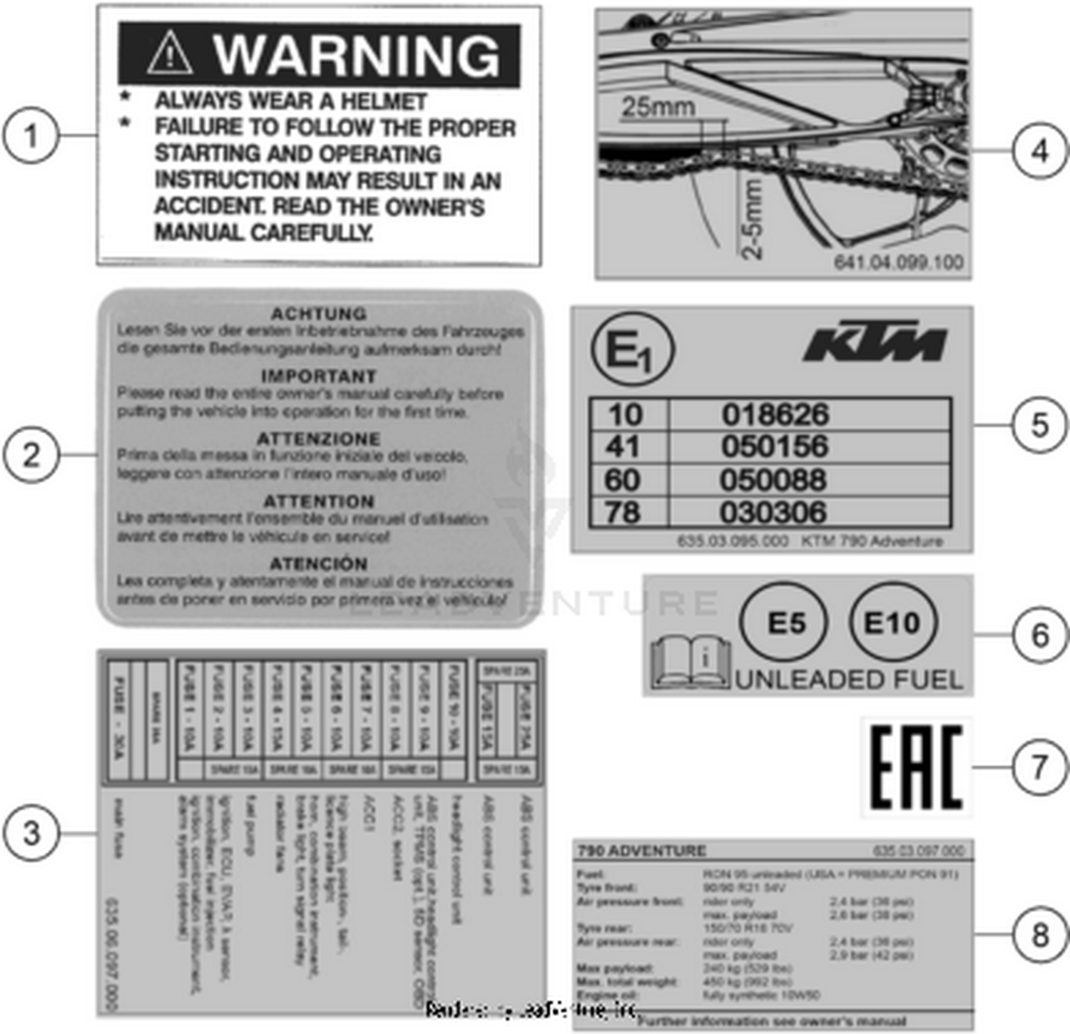80 TECHNIC INFORMATION STICKER