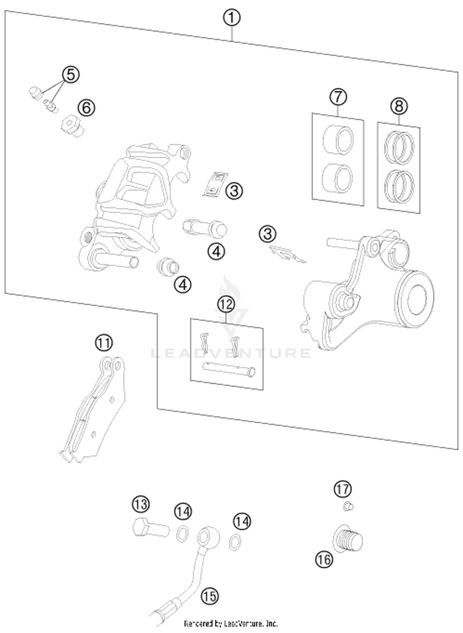 13 REAR BRAKE CALIPER