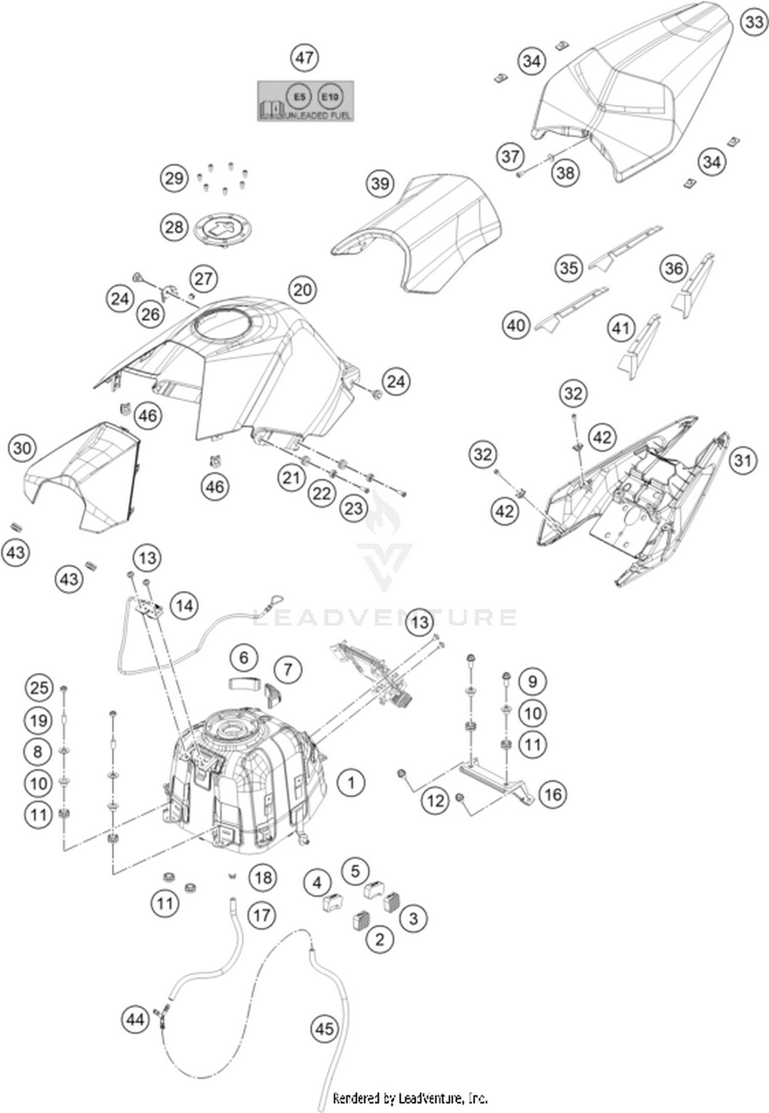07 TANK, SEAT
