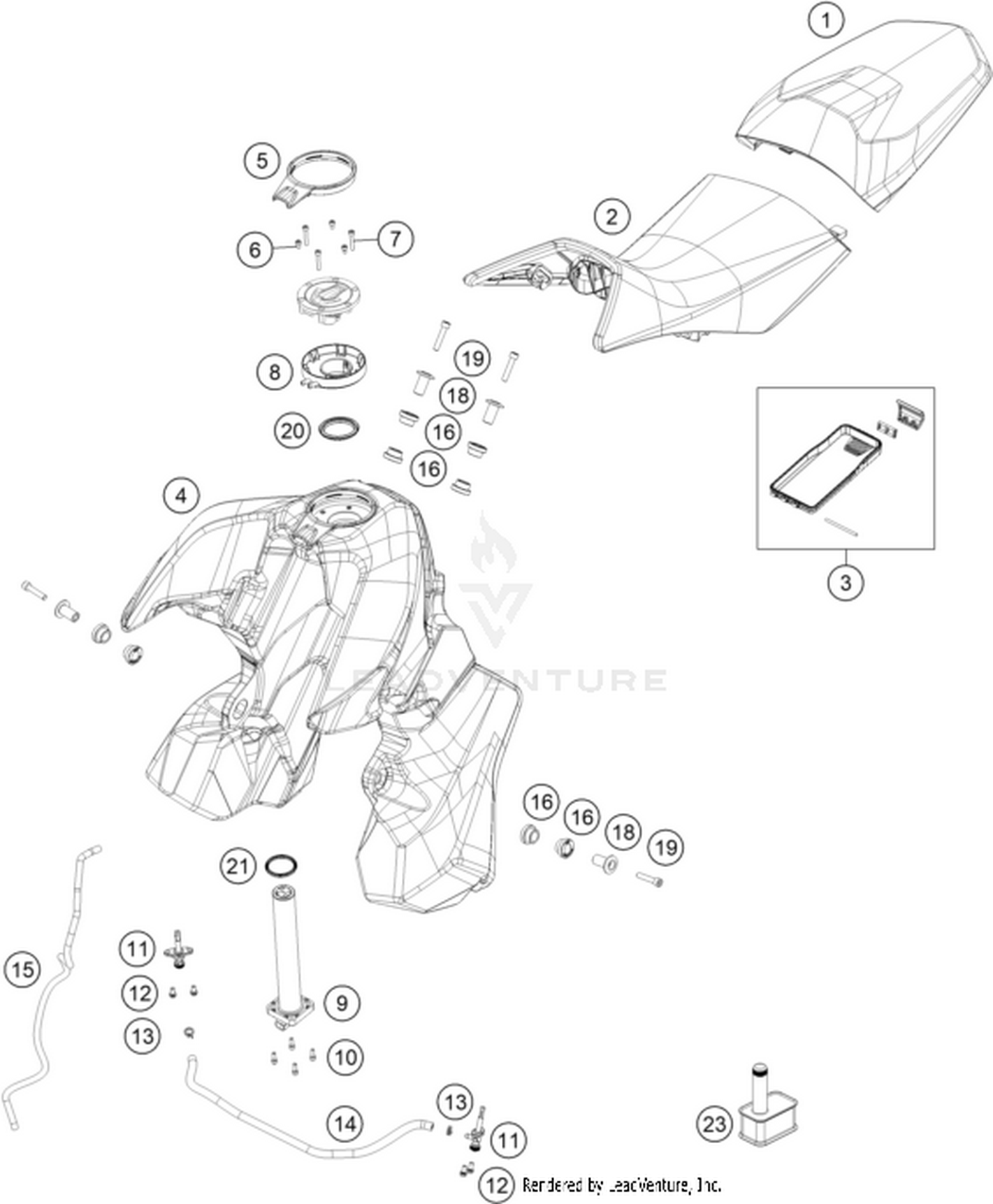 07 TANK, SEAT