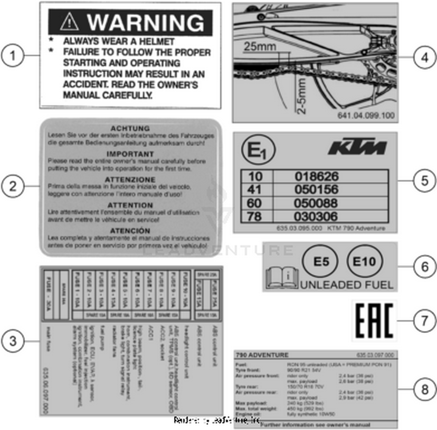 80 TECHNIC INFORMATION STICKER
