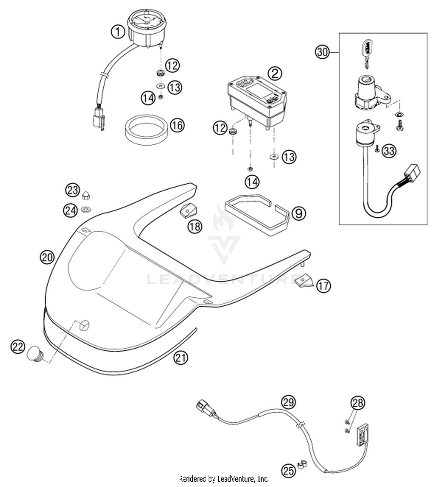 14 INSTRUMENTS / LOCK SYSTEM