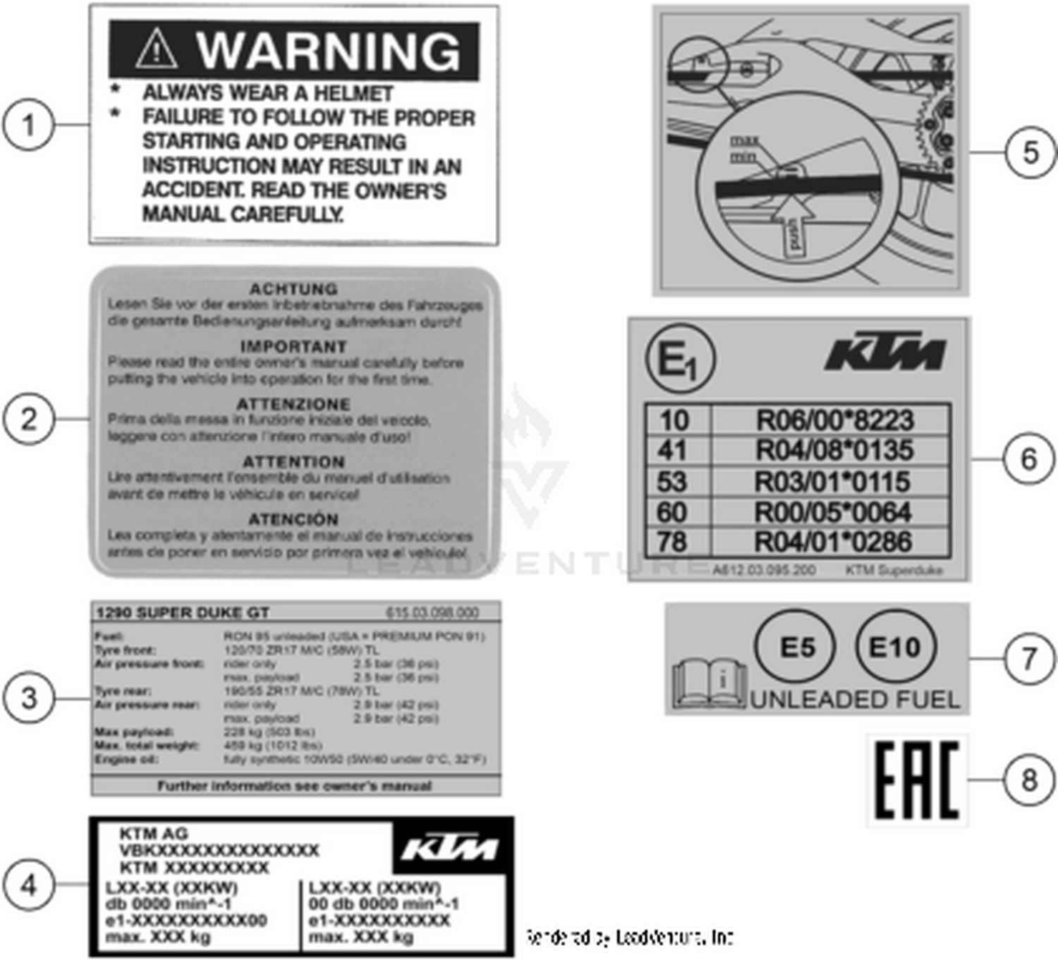80 TECHNIC INFORMATION STICKER