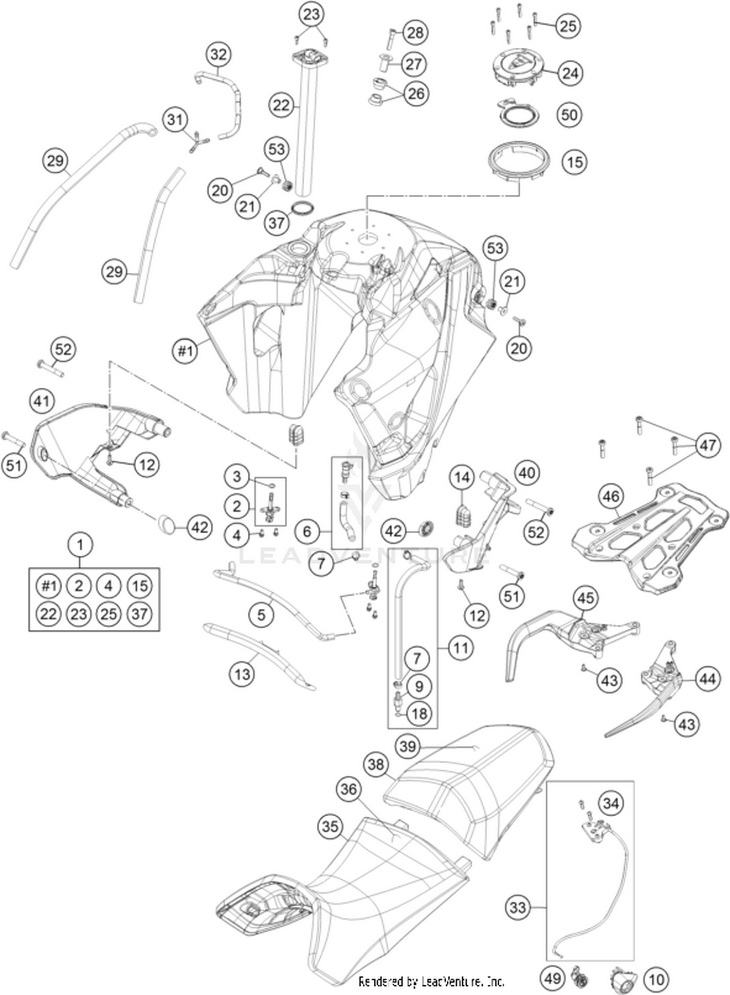 07 TANK, SEAT