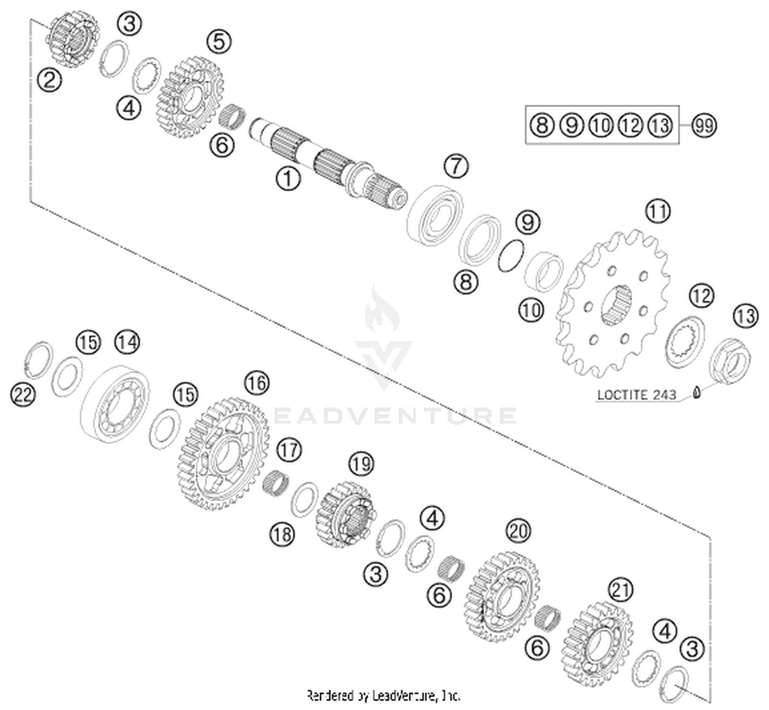 33 TRANSMISSION II - COUNTERSHAFT
