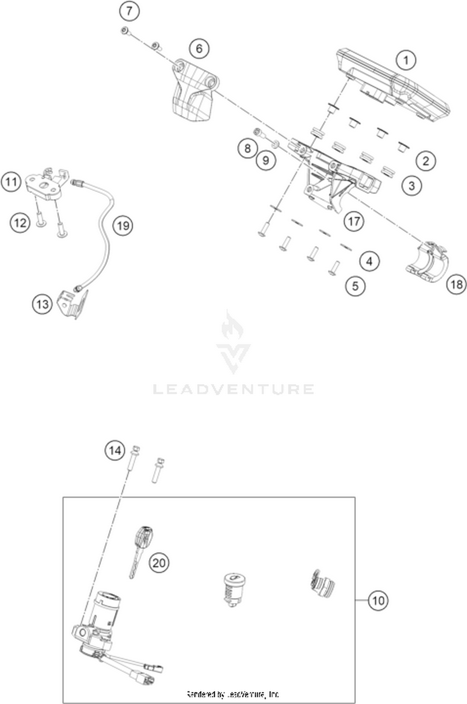 14 INSTRUMENTS / LOCK SYSTEM