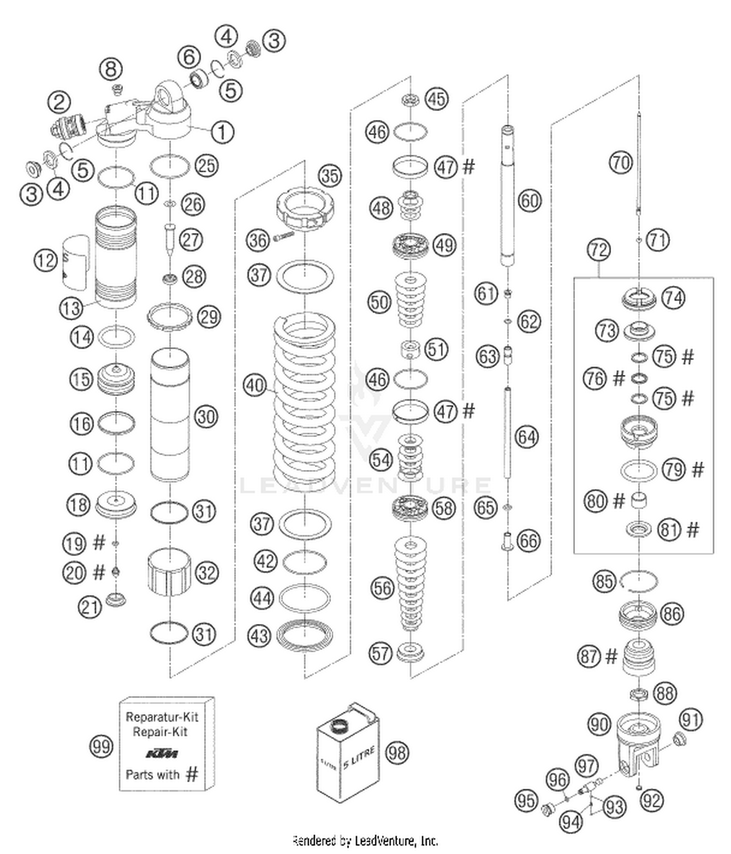04 SHOCK ABSORBER DISASSEMBLED