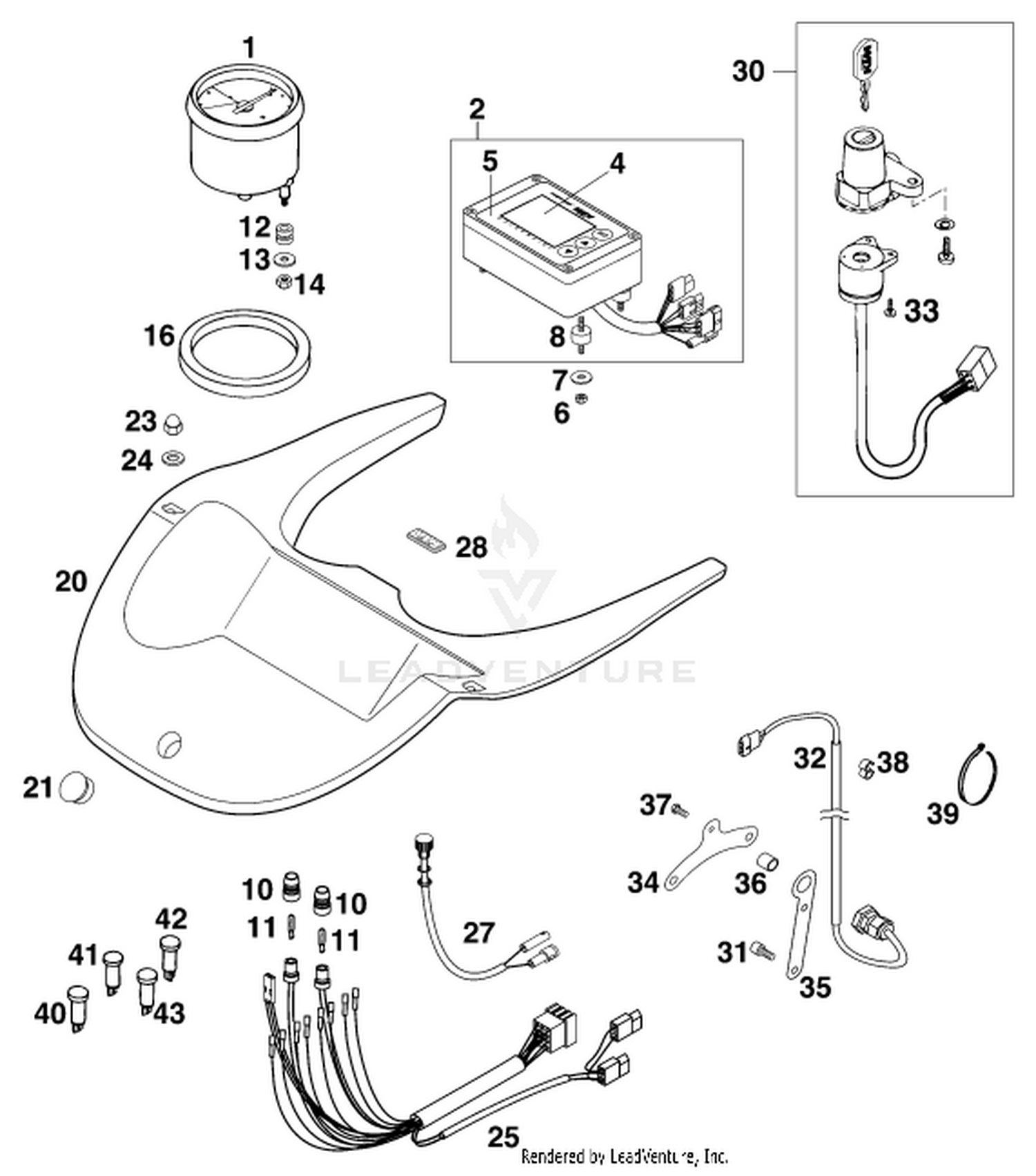14 INSTRUMENTS / LOCK SYSTEM