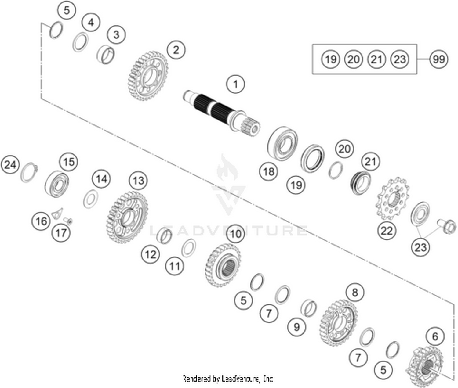 33 TRANSMISSION II - COUNTERSHAFT
