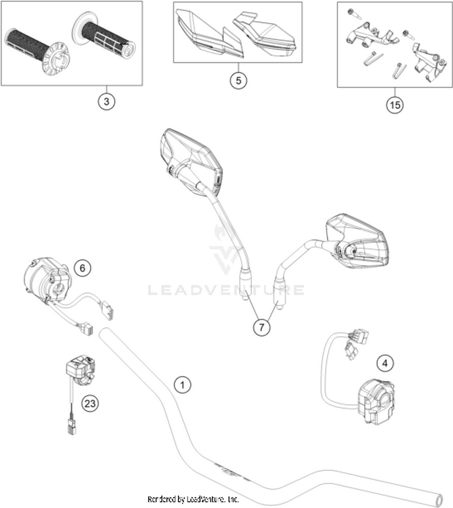 02 HANDLEBAR, CONTROLS