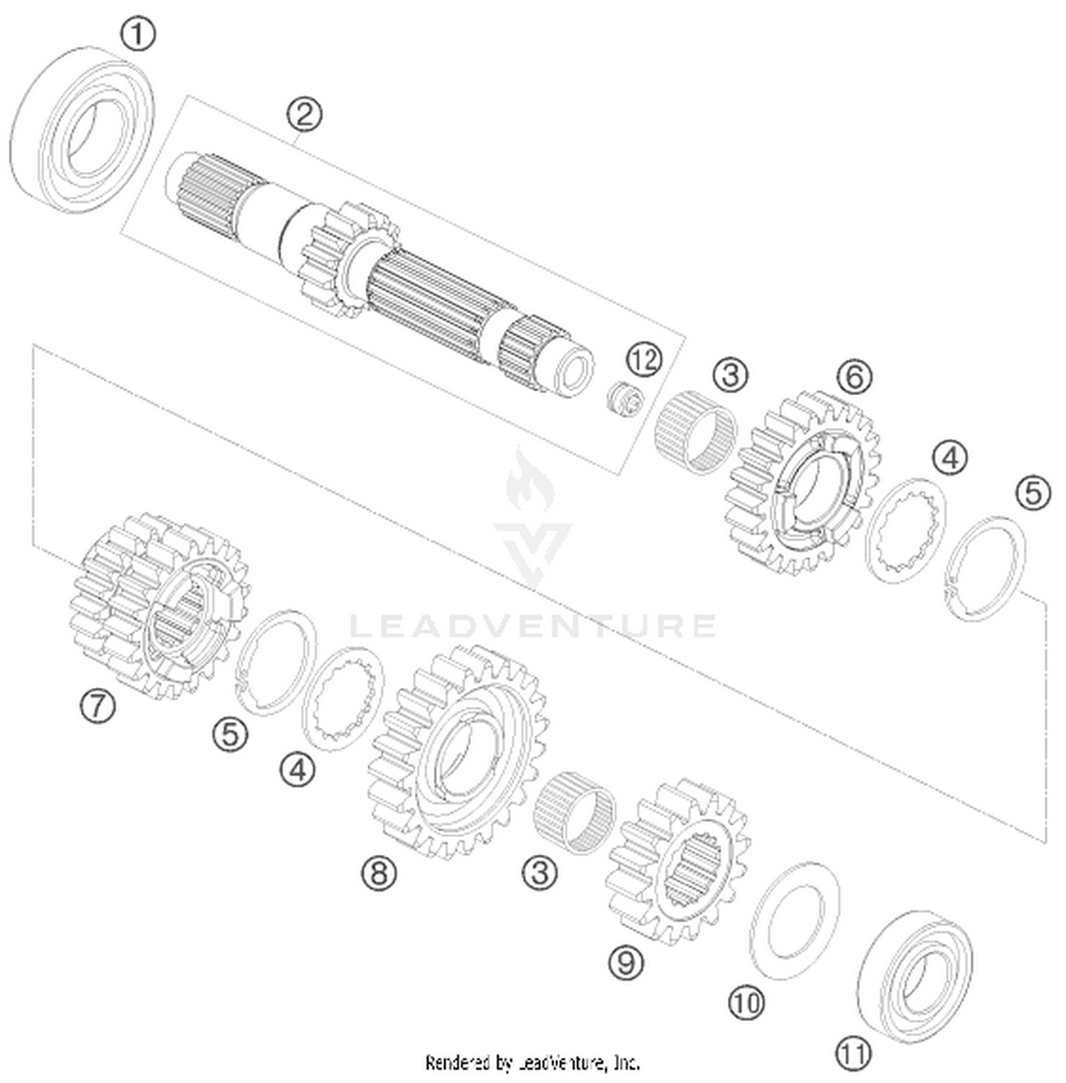 33 TRANSMISSION I - MAIN SHAFT