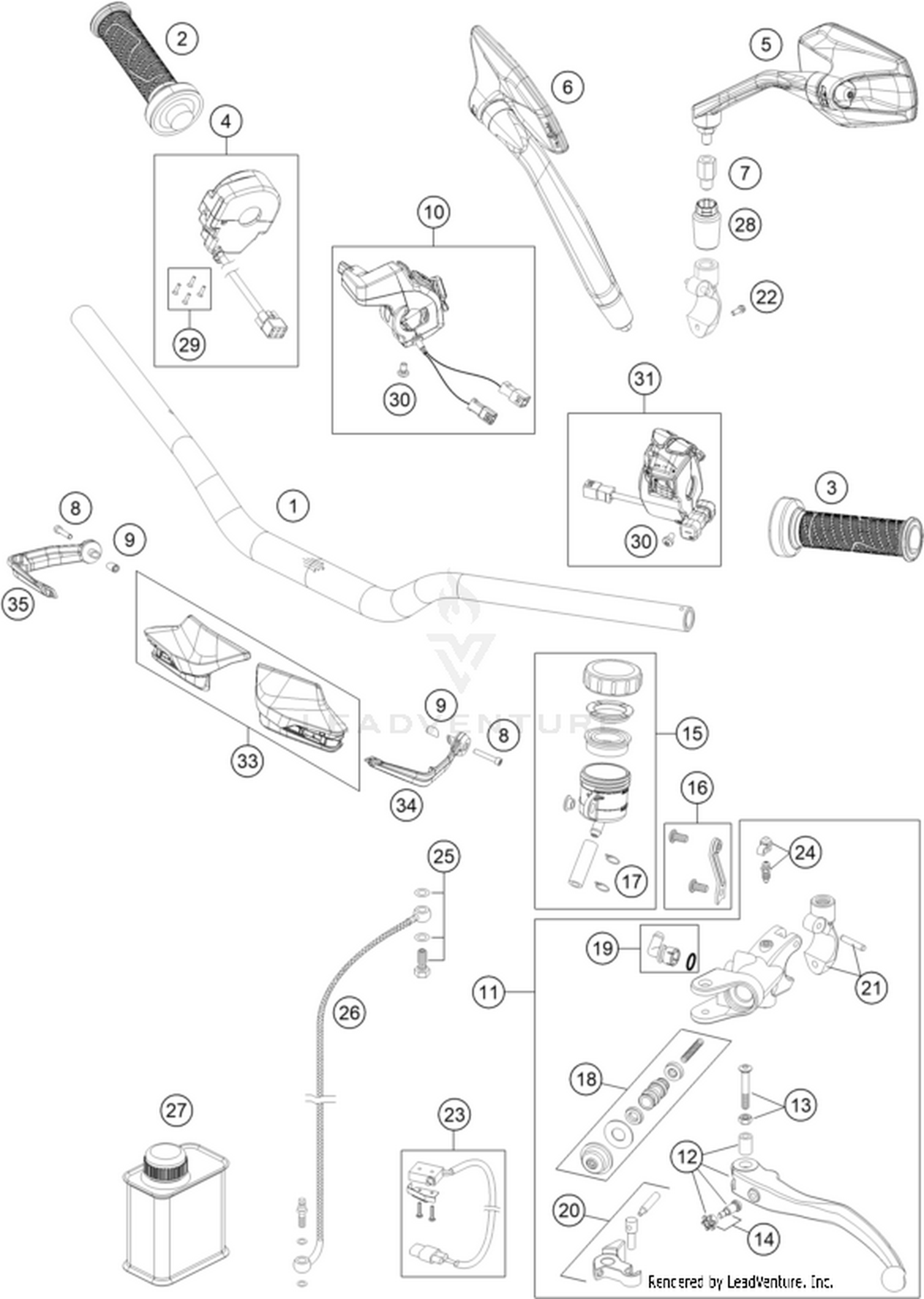 02 HANDLEBAR, CONTROLS