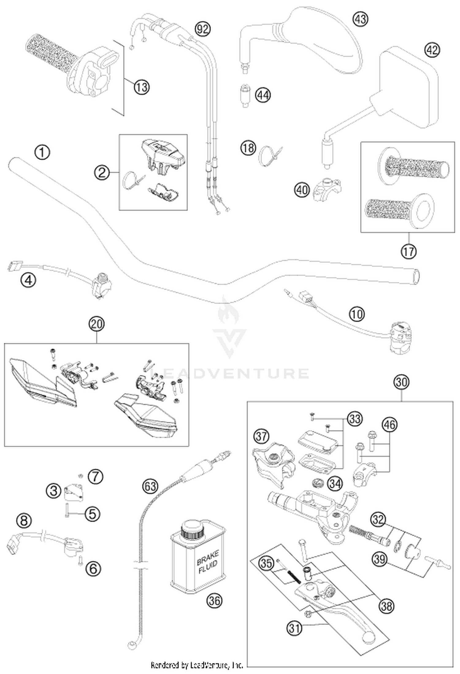 02 HANDLEBAR, CONTROLS