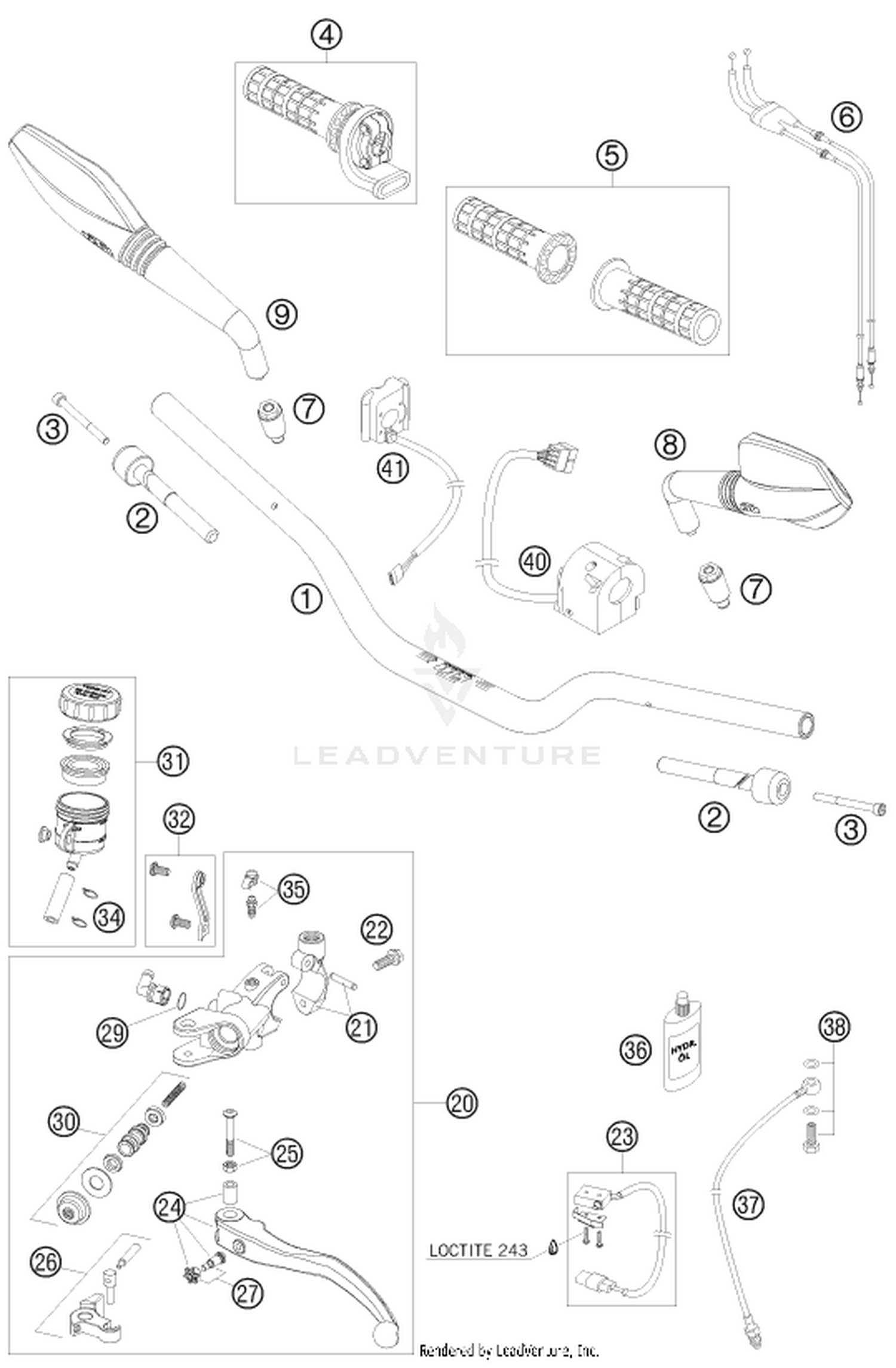 02 HANDLEBAR, CONTROLS