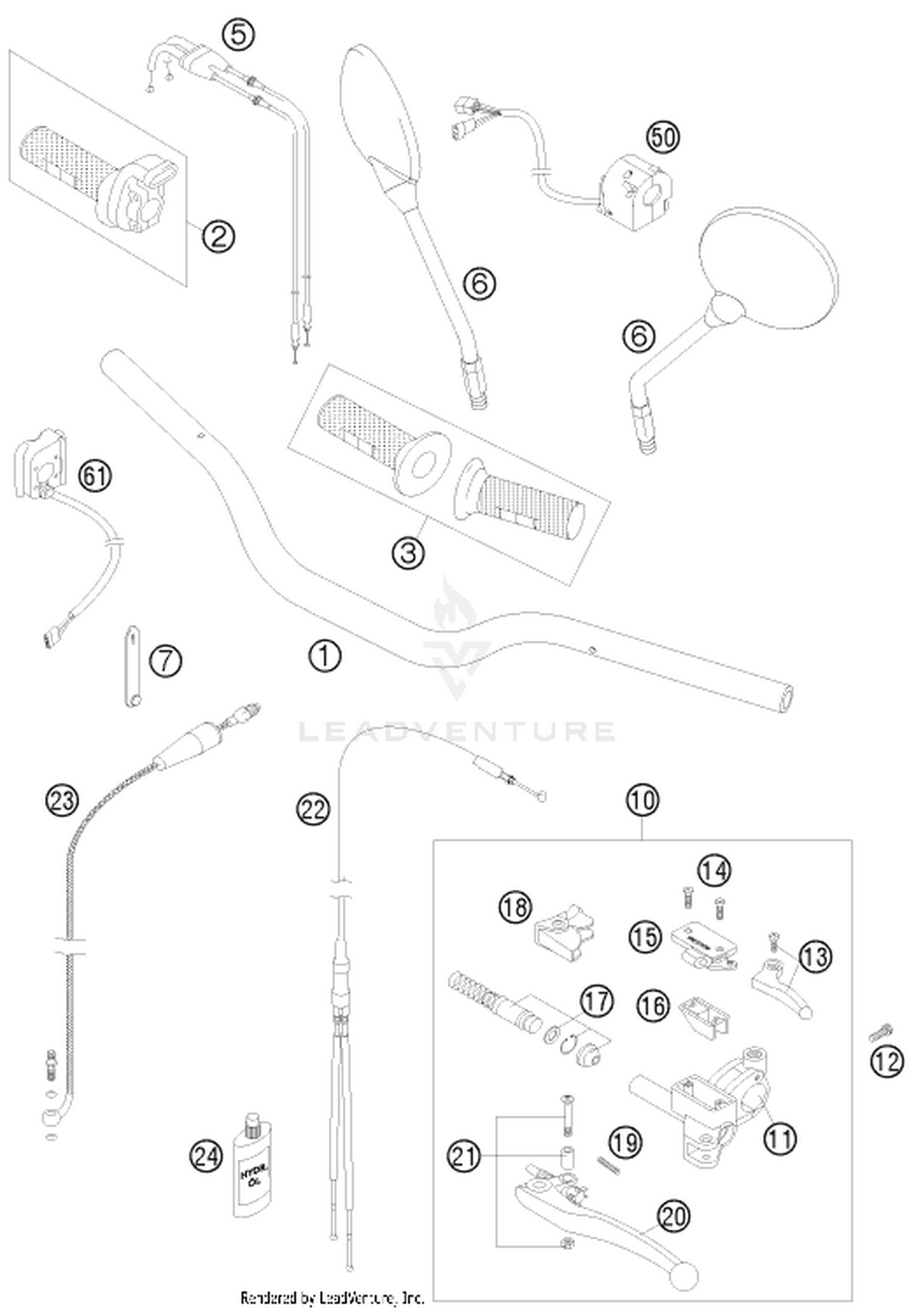 02 HANDLEBAR, CONTROLS