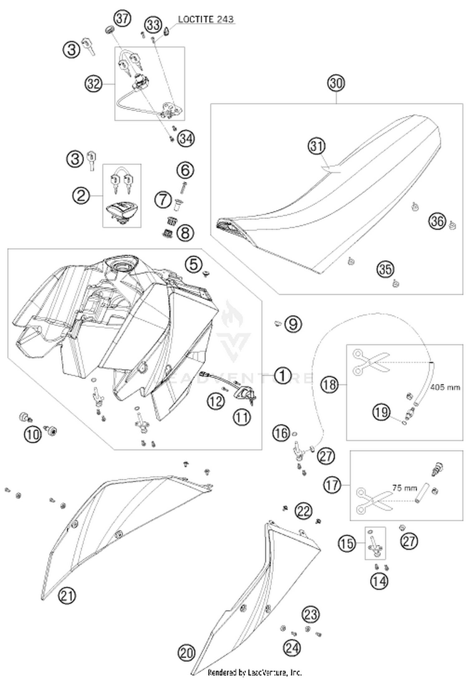 07 TANK, SEAT