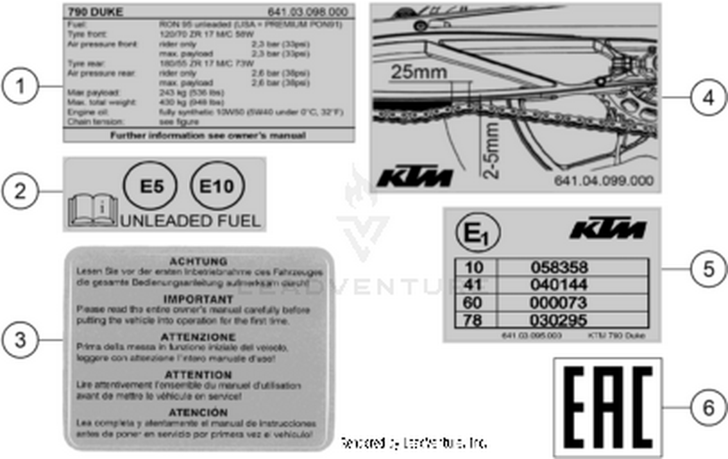 80 TECHNIC INFORMATION STICKER