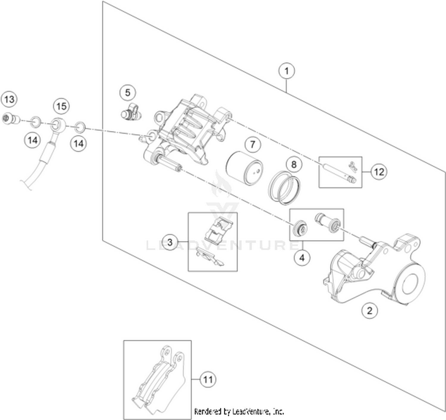 13 REAR BRAKE CALIPER