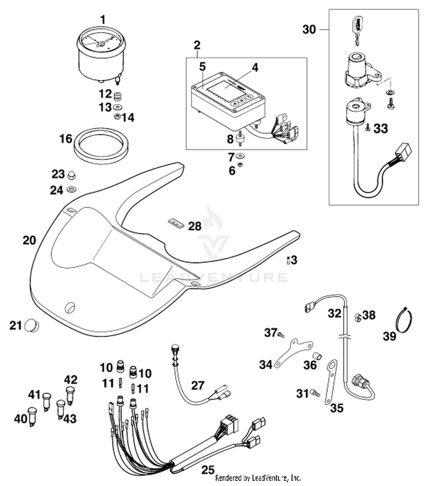 14 INSTRUMENTS / LOCK SYSTEM