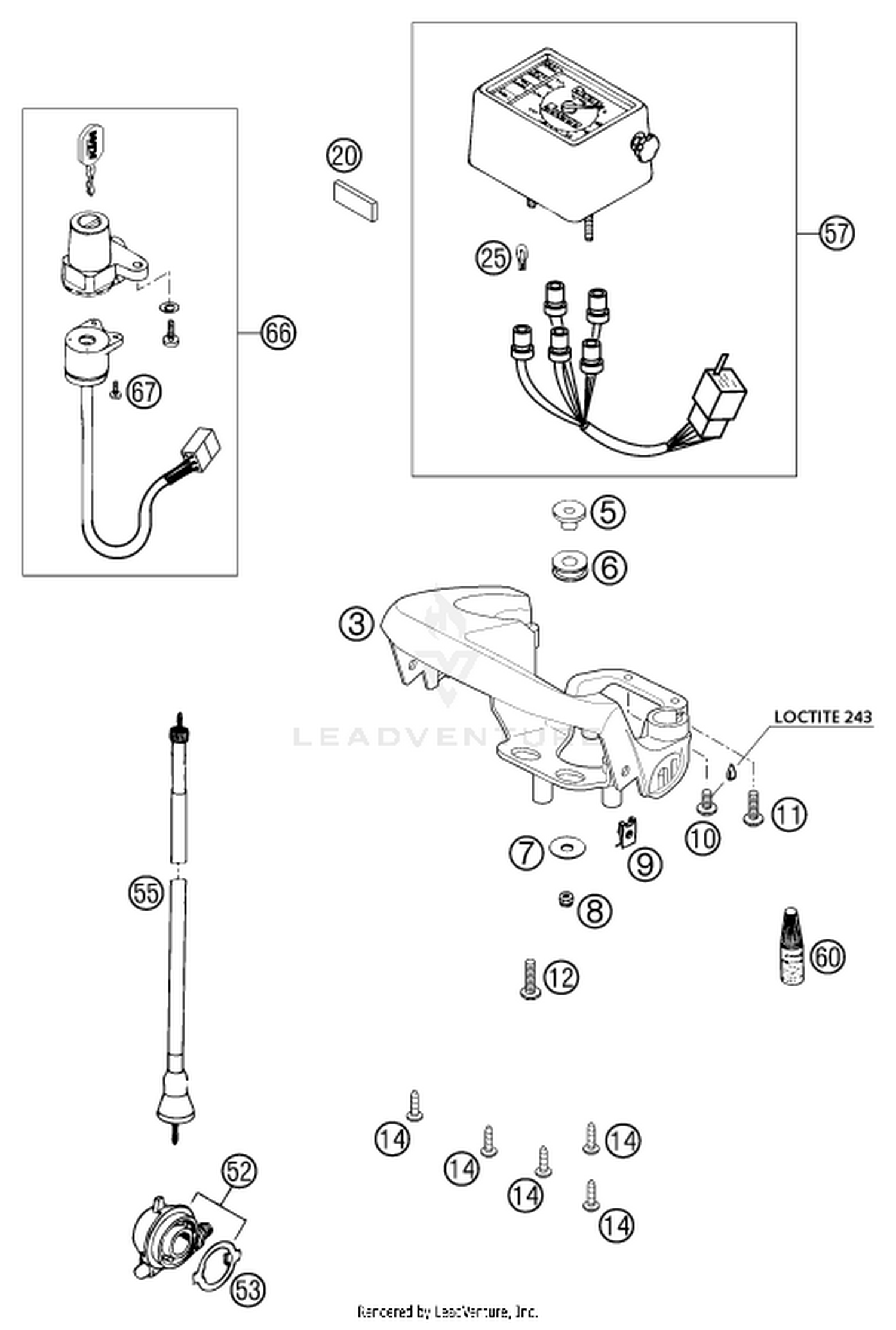 14 INSTRUMENTS / LOCK SYSTEM