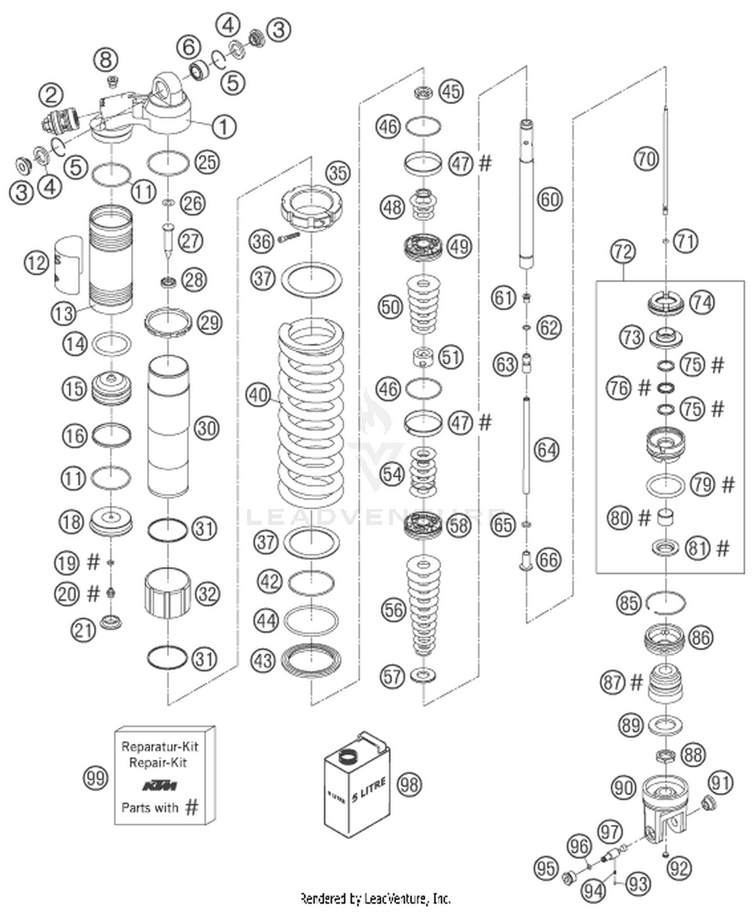04 SHOCK ABSORBER DISASSEMBLED