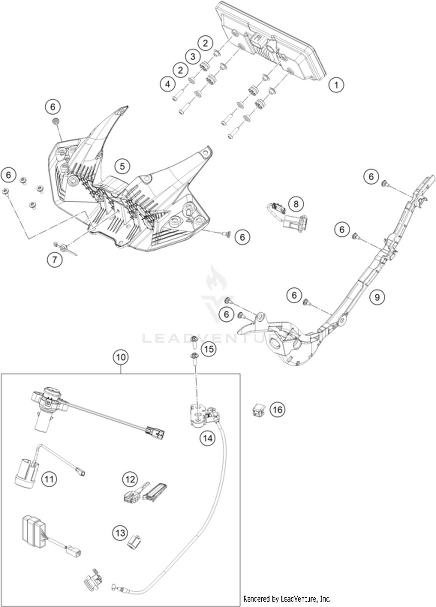 14 INSTRUMENTS / LOCK SYSTEM