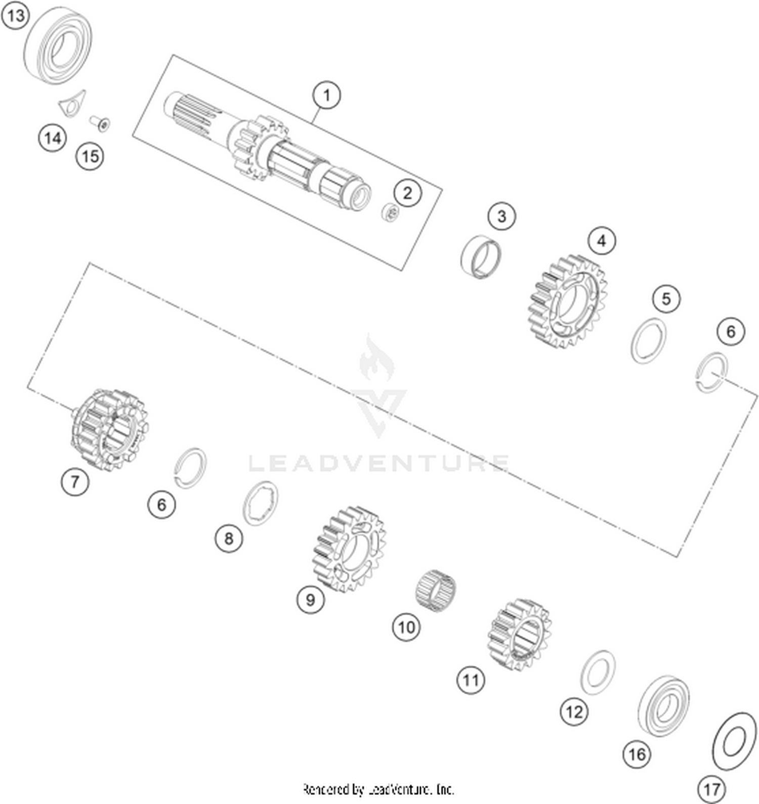 33 TRANSMISSION I - MAIN SHAFT