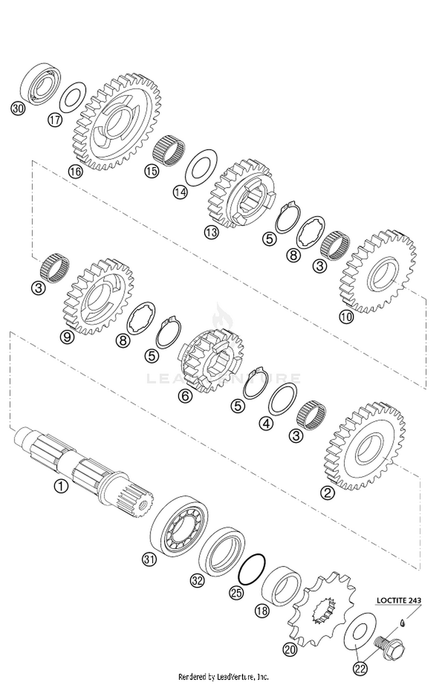33 TRANSMISSION II - COUNTERSHAFT 3