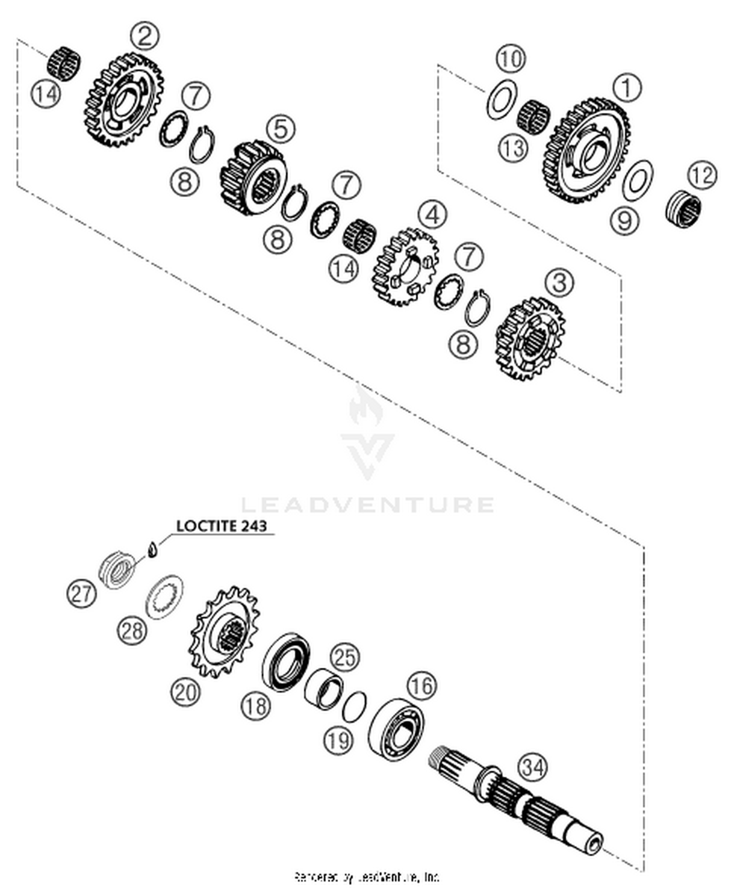 33 TRANSMISSION II - COUNTERSHAFT