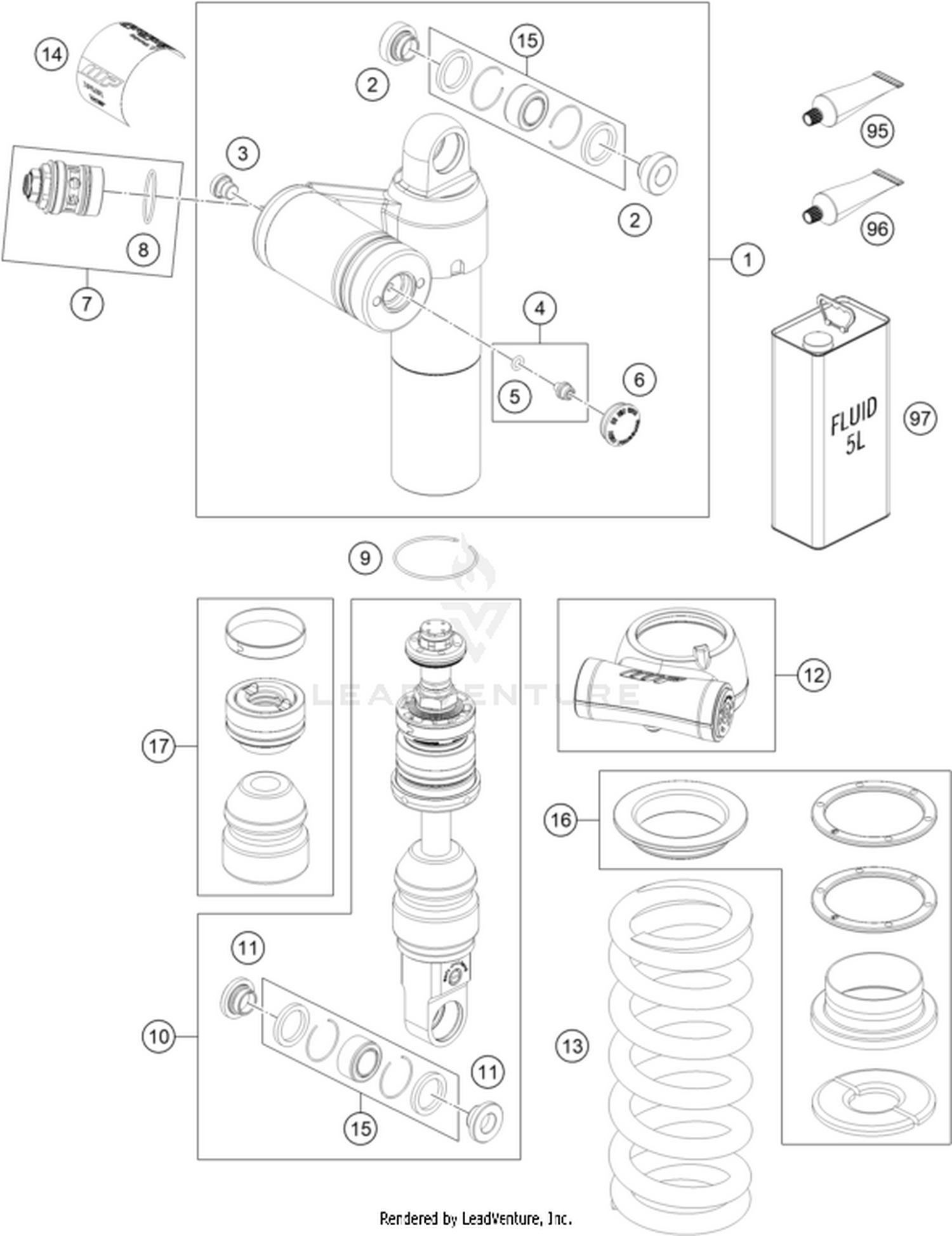 04 SHOCK ABSORBER DISASSEMBLED