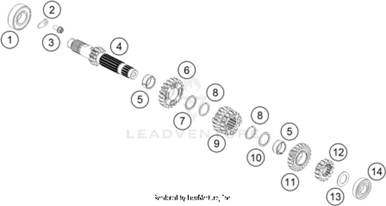 33 TRANSMISSION I - MAIN SHAFT