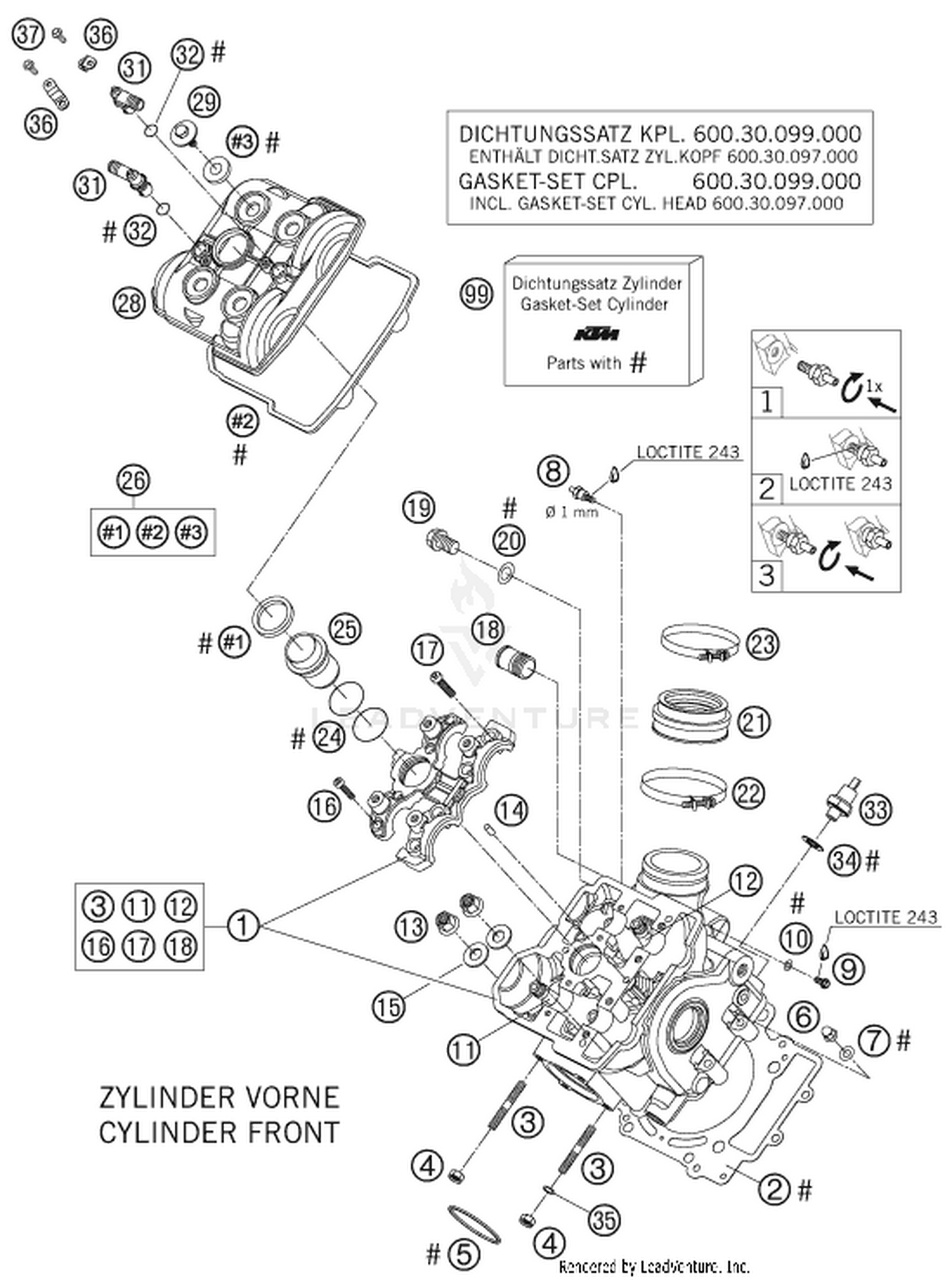 36 CYLINDER HEAD FRONT
