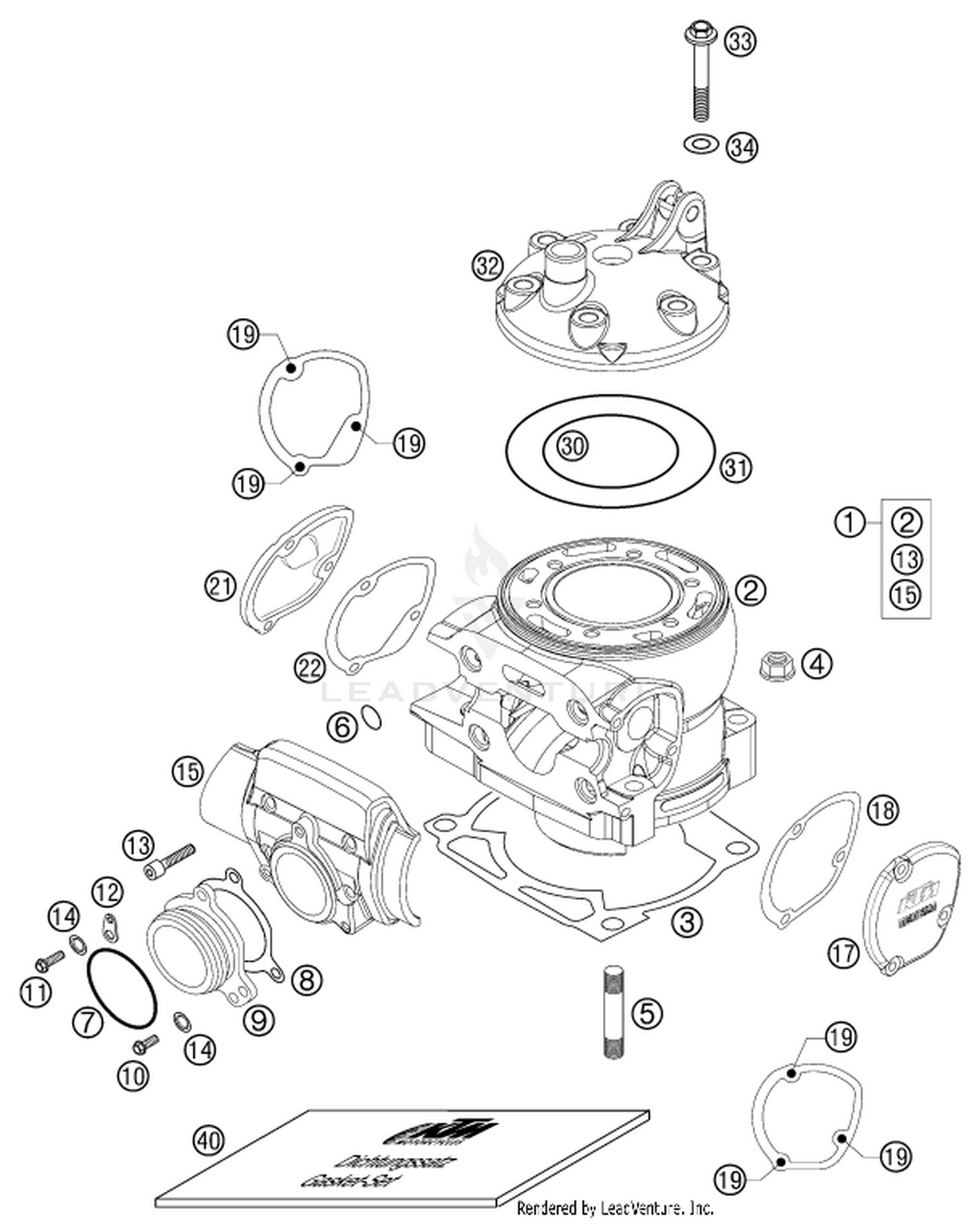 30 CYLINDER, CYLINDER HEAD