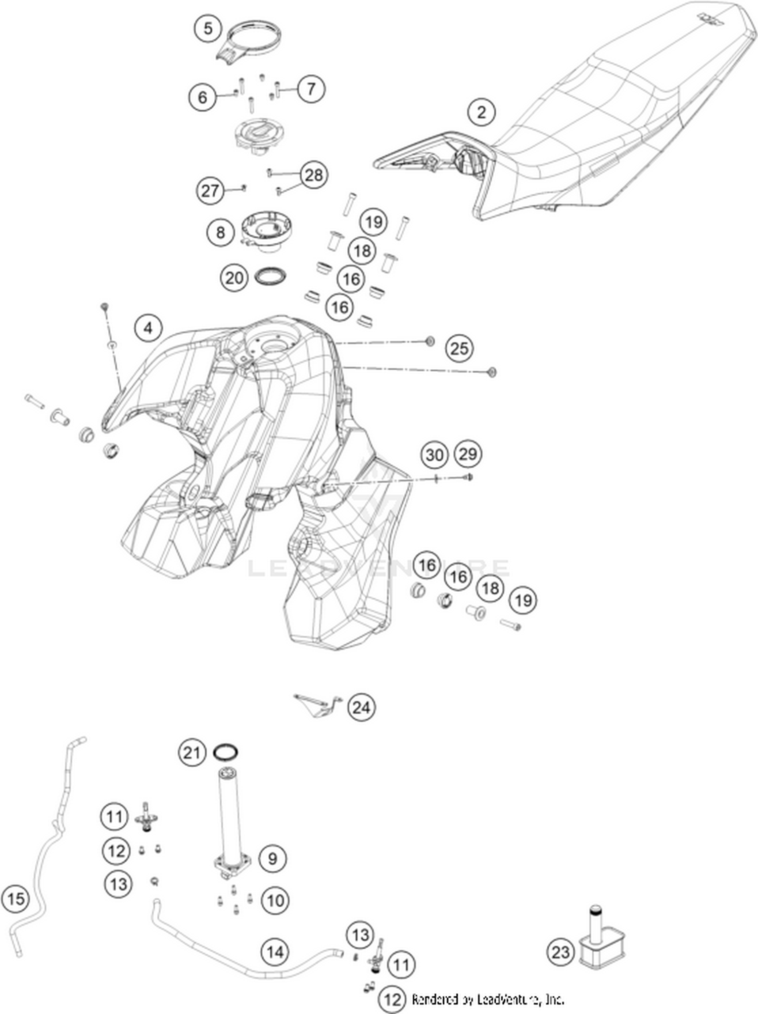 07 TANK, SEAT