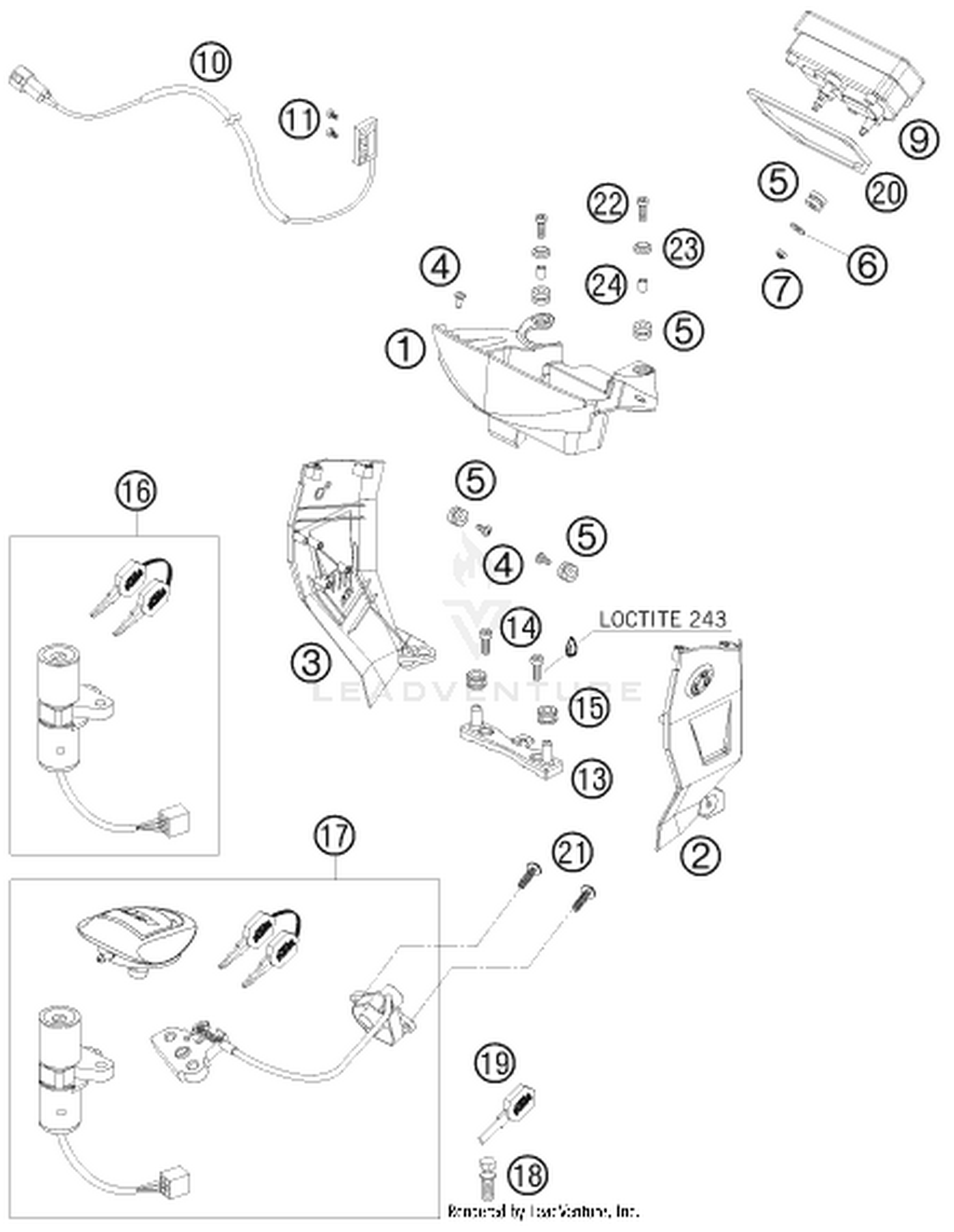 14 INSTRUMENTS / LOCK SYSTEM