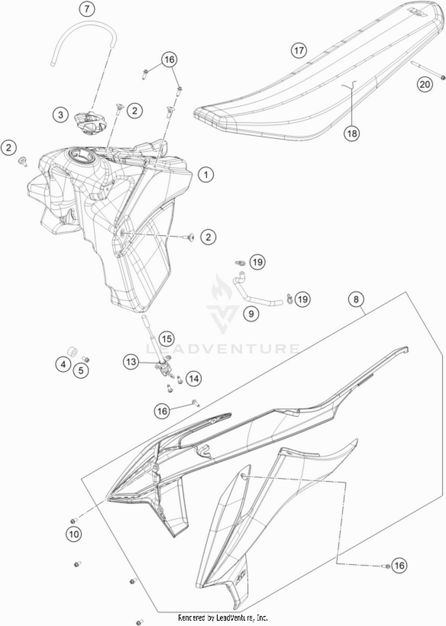 07 TANK, SEAT