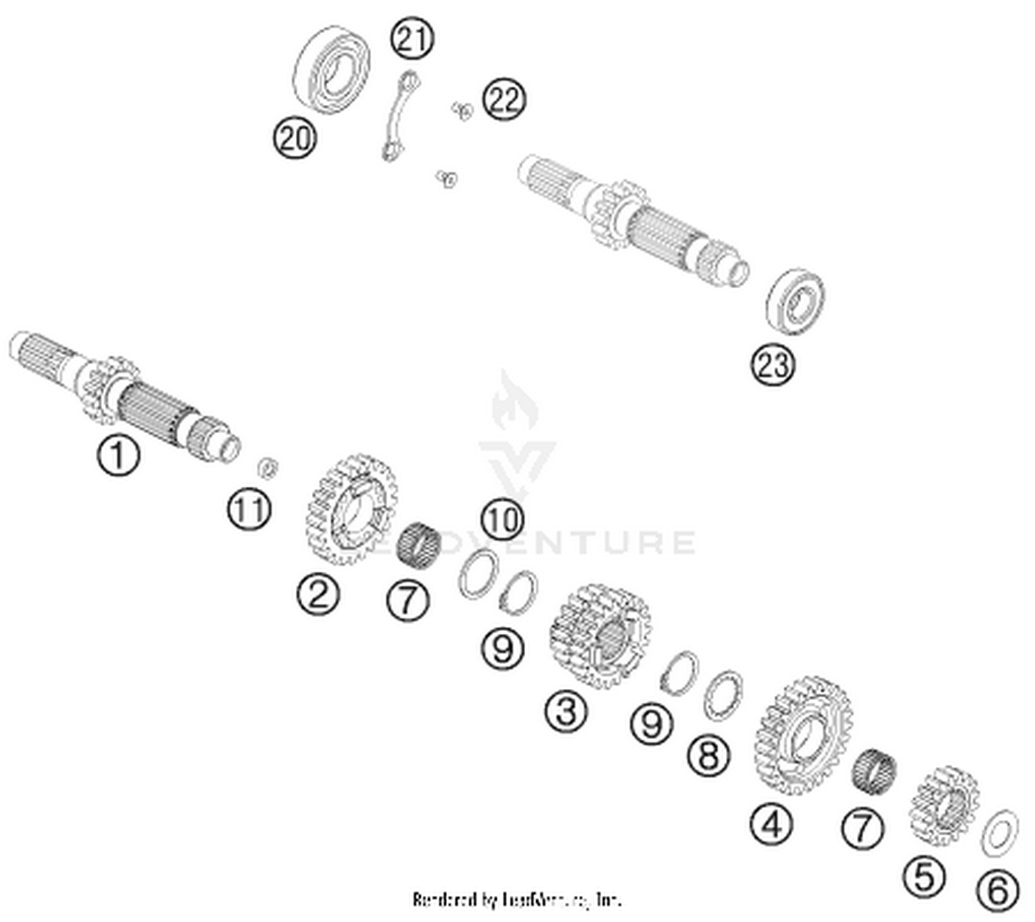 33 TRANSMISSION I - MAIN SHAFT