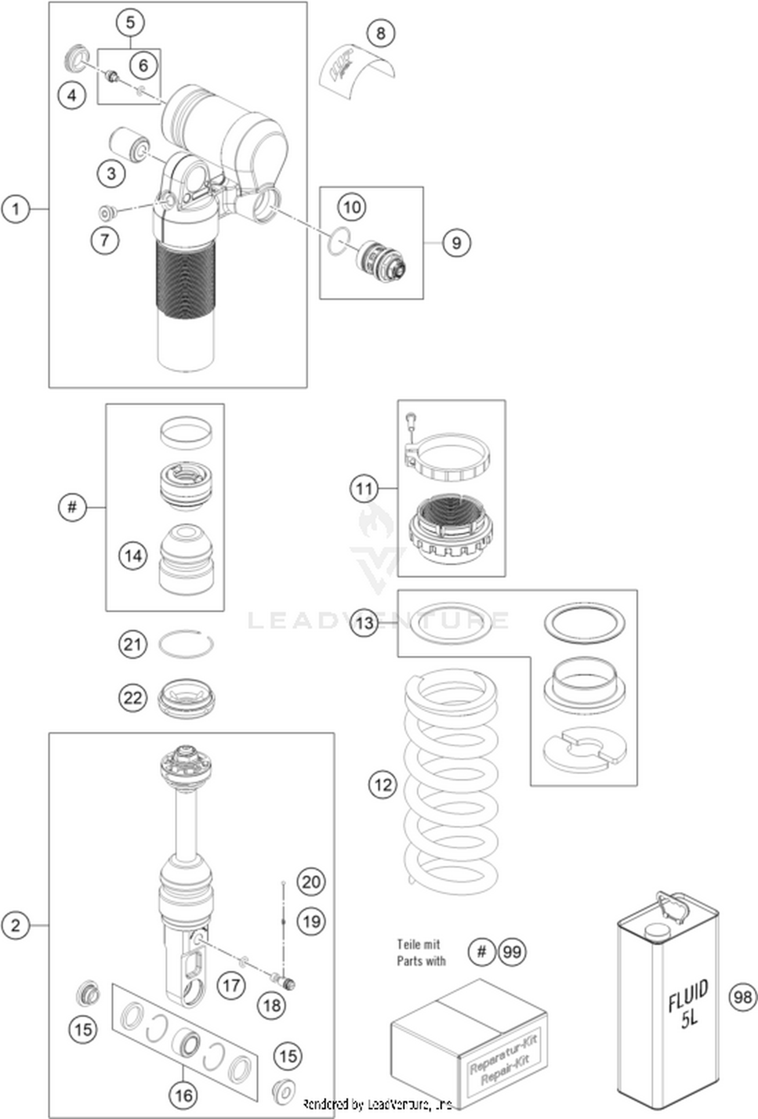 04 SHOCK ABSORBER DISASSEMBLED
